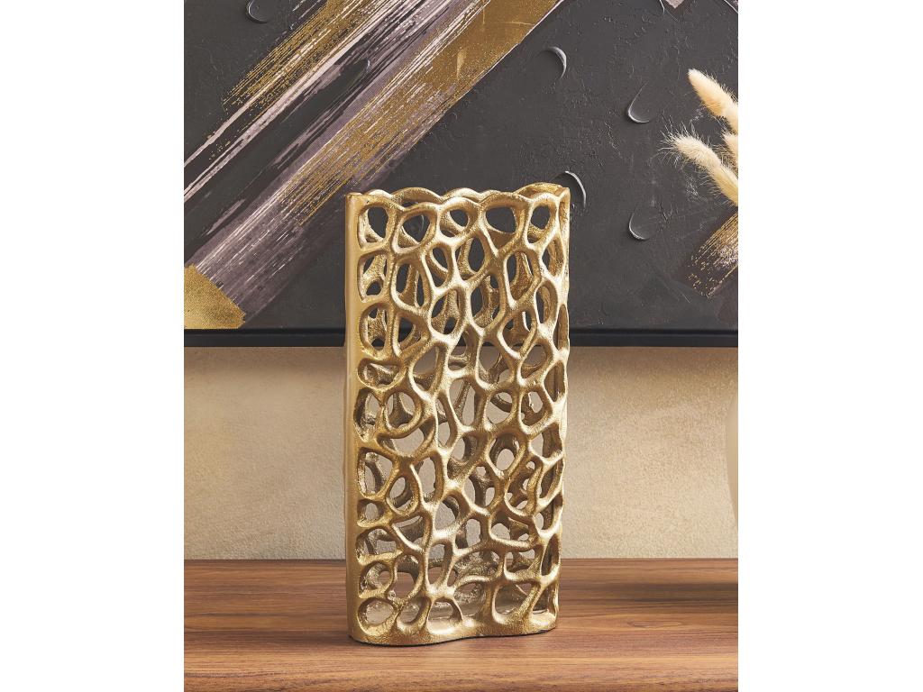 Jarrón decorativo SANCHI Metal Dorado