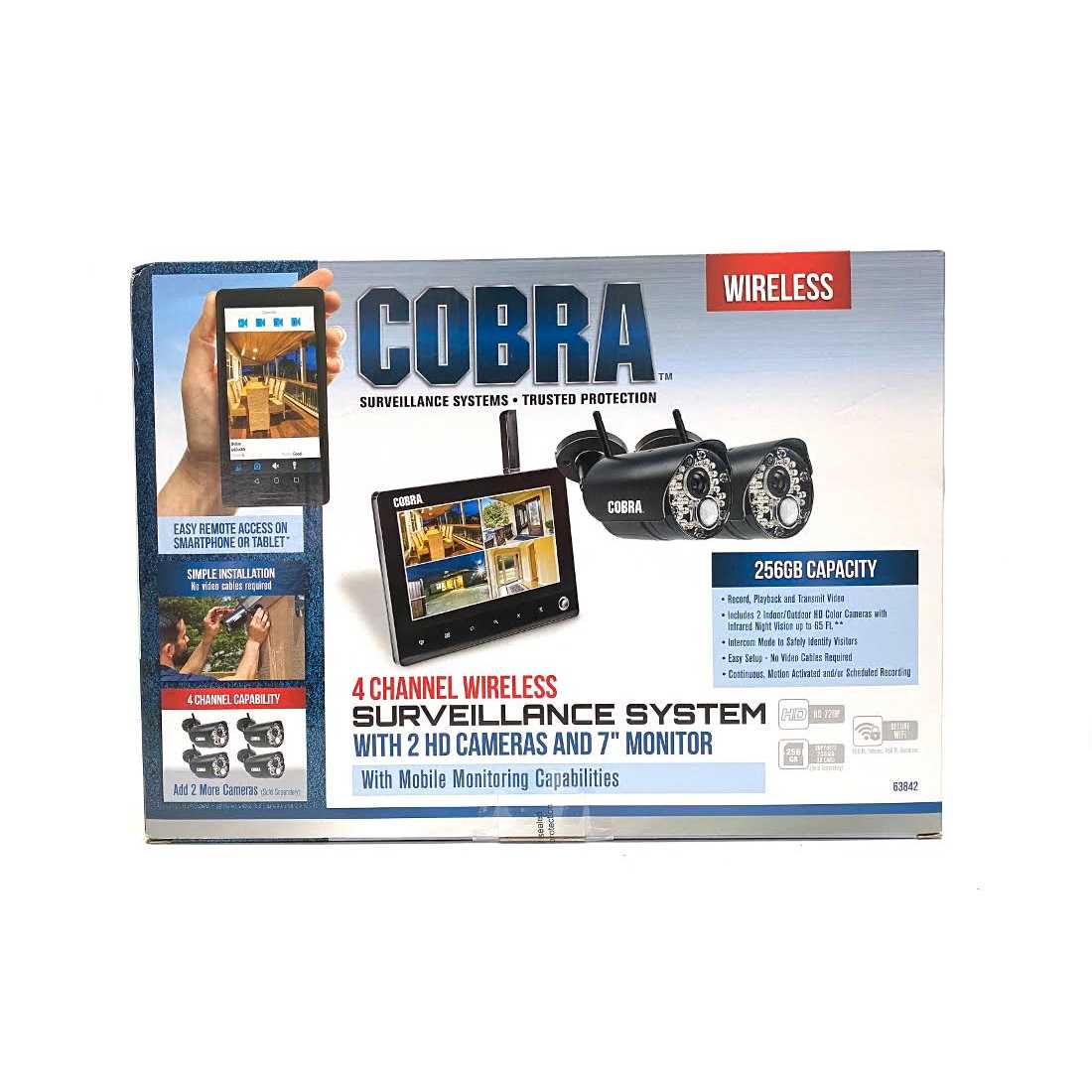Cobra 4 Channel Wireless Surveillance System With 2 Cameras - Image 3 Cobra 4 Channel Wireless Surveillance System With 2 Cameras - Image 3