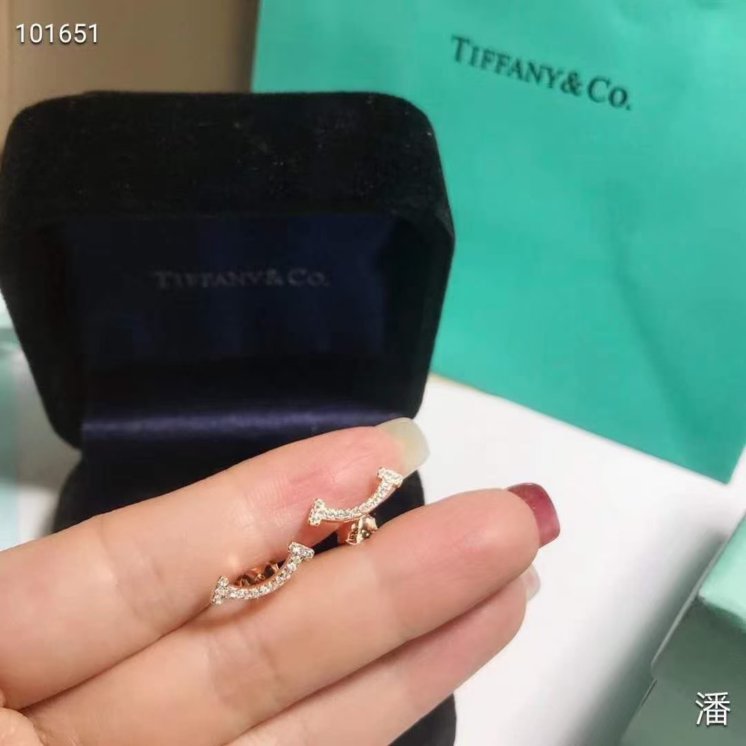 Tiffany T Smile With Diamond Earrings - Original Replica Club