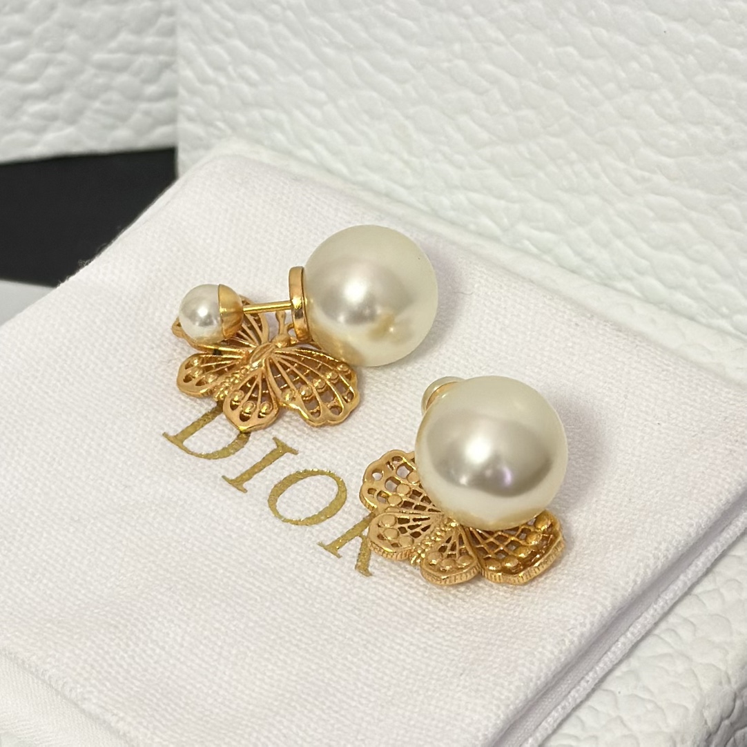 Dior Butterfly Dangle Earrings - Original Replica Club