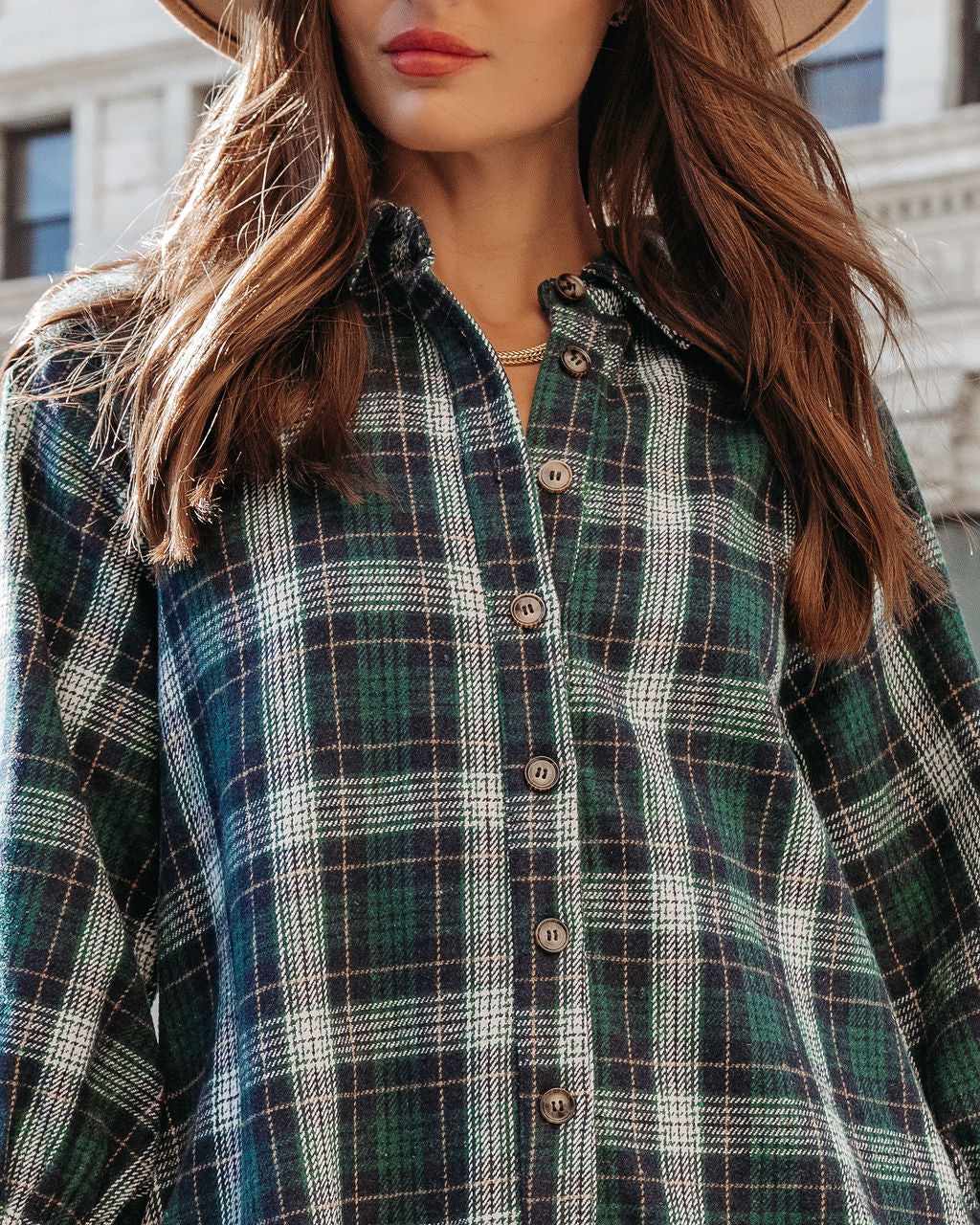 Ivy League Club Pocketed Plaid Mini Dress - Se7enfashion