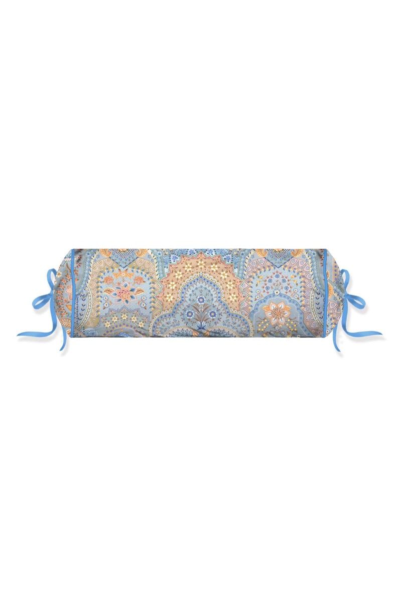 Roll Cushion Jabali Flower Blue
