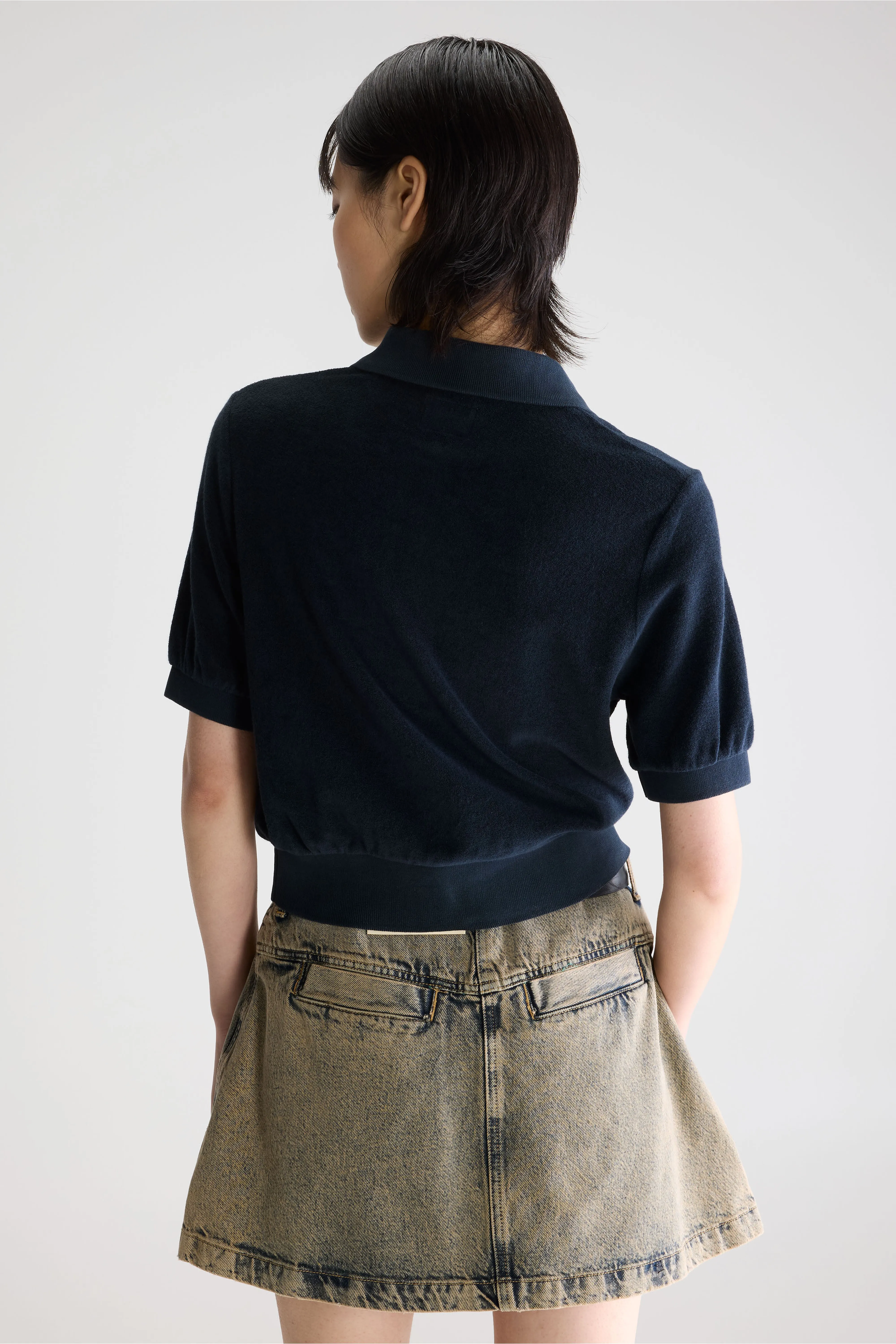 Bellerose Crixus terry polo (261 / W / NAVY)