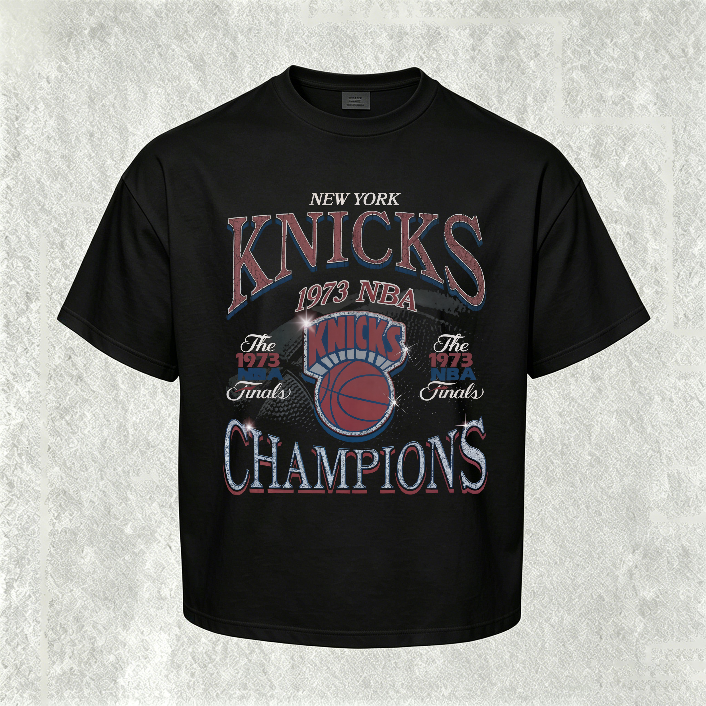 NBA Championship History In 1973 Printed Unisex Oversized T-shirt