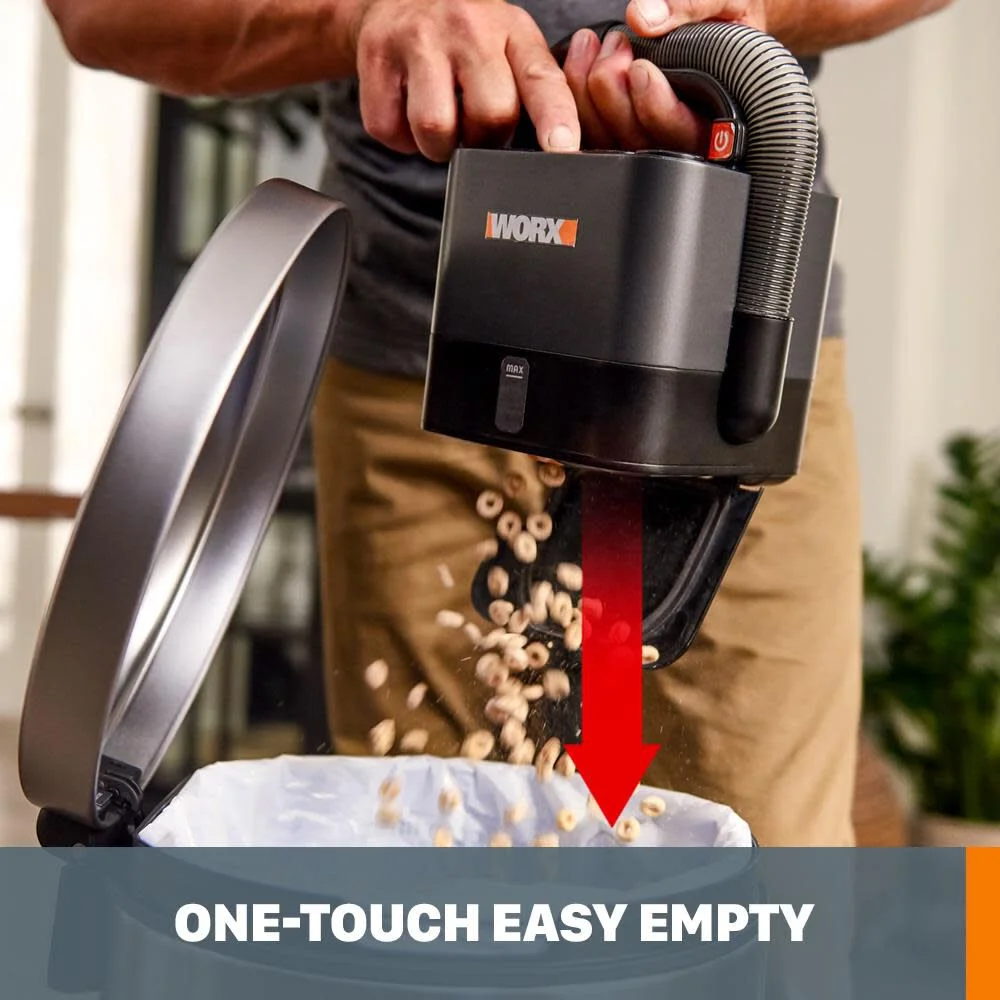 Worx WX030L 20V Power Share Cube Vac Cordless Compact Vacuum - Image 4