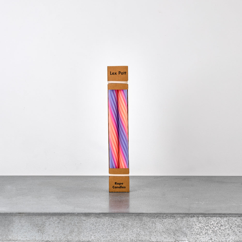 Set de 2 bougies Rope - Orange