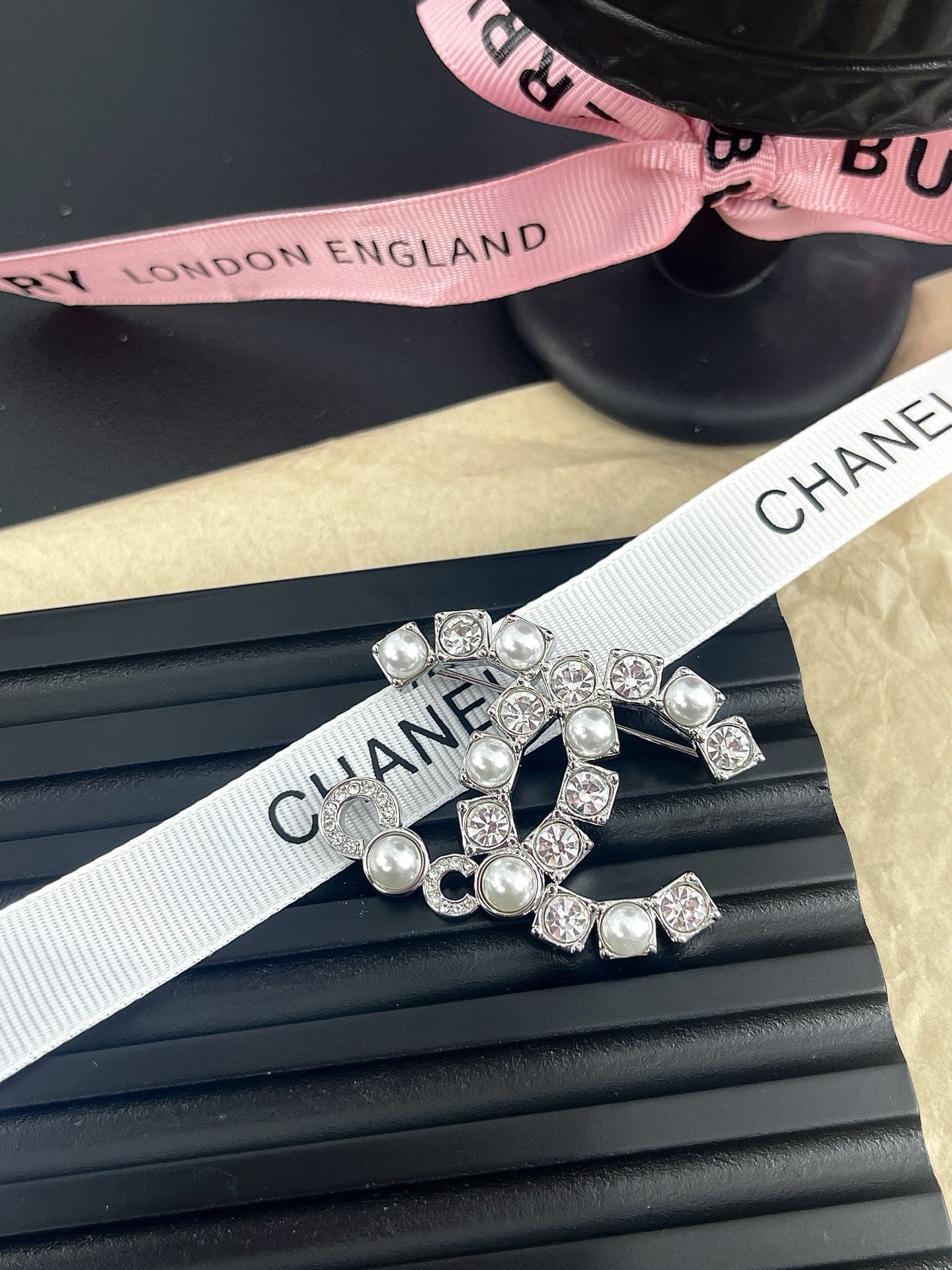 Chanel Rhinestone Pearl Coco Brooch - Original Replica Club
