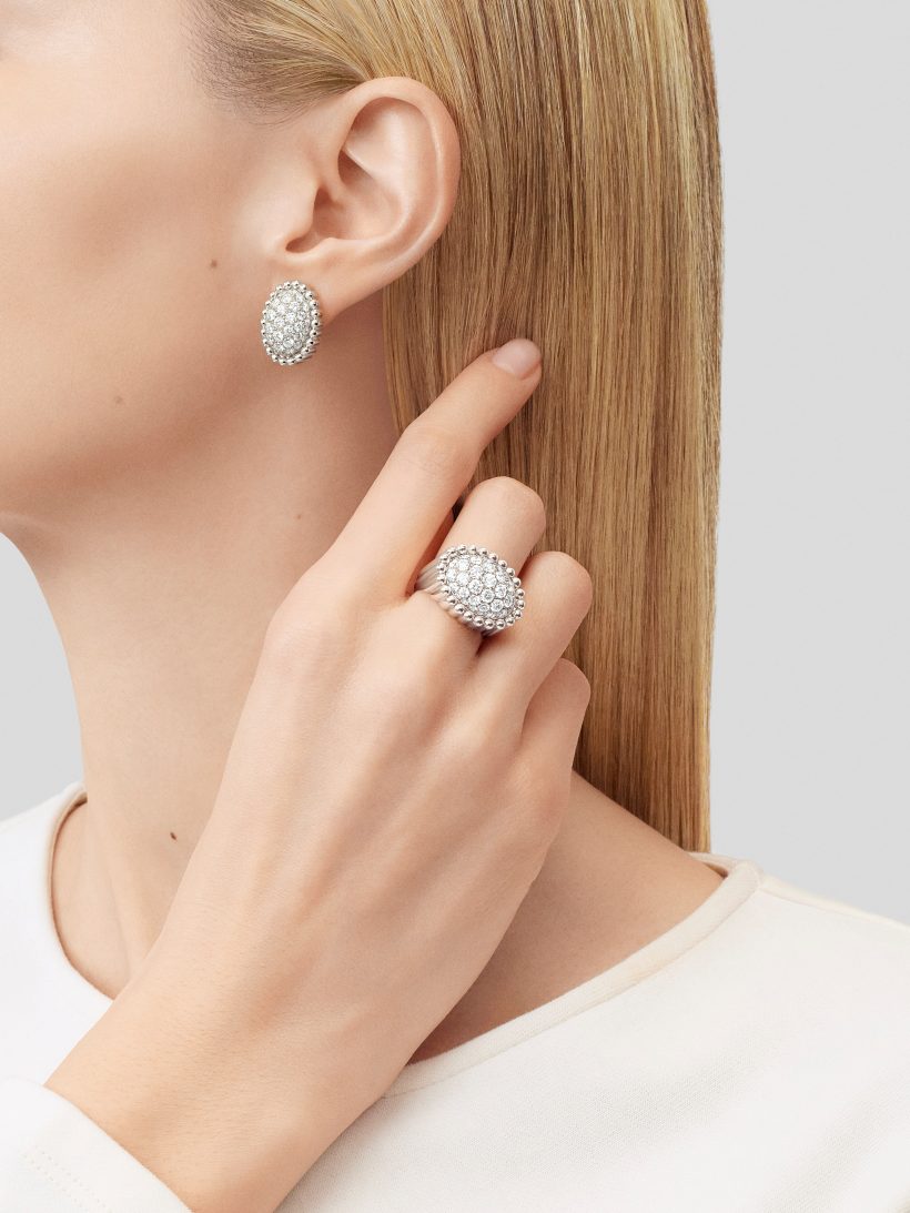 Replicate Perlée diamonds pavé earrings(1:1 replica) - Original Replica Club
