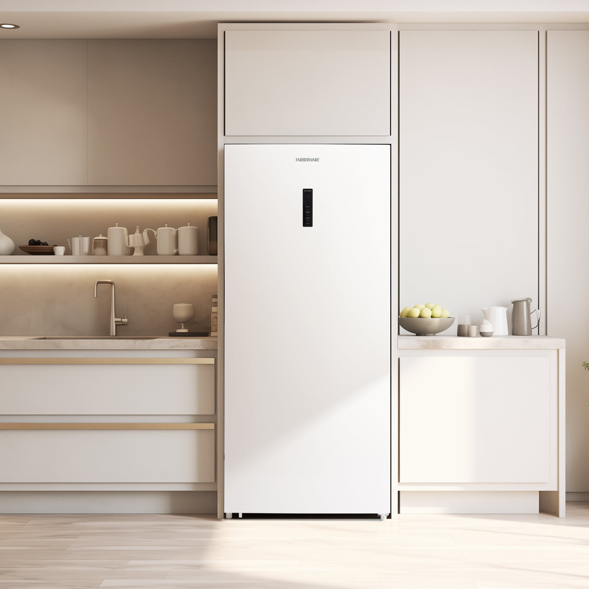 Farberware 21 cu. ft. Upright Convertible Freezer & Fridge, Garage Ready, White - Image 6