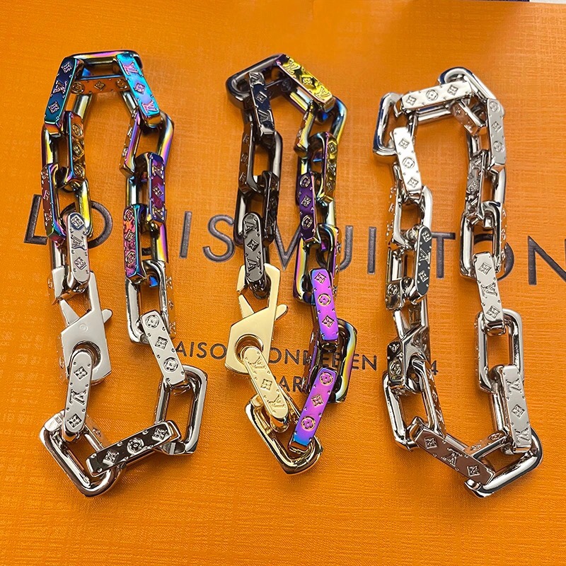 Louis Vuitton Hot Sale Chunky Chain Monogram Men Bracelet - Original Replica Club