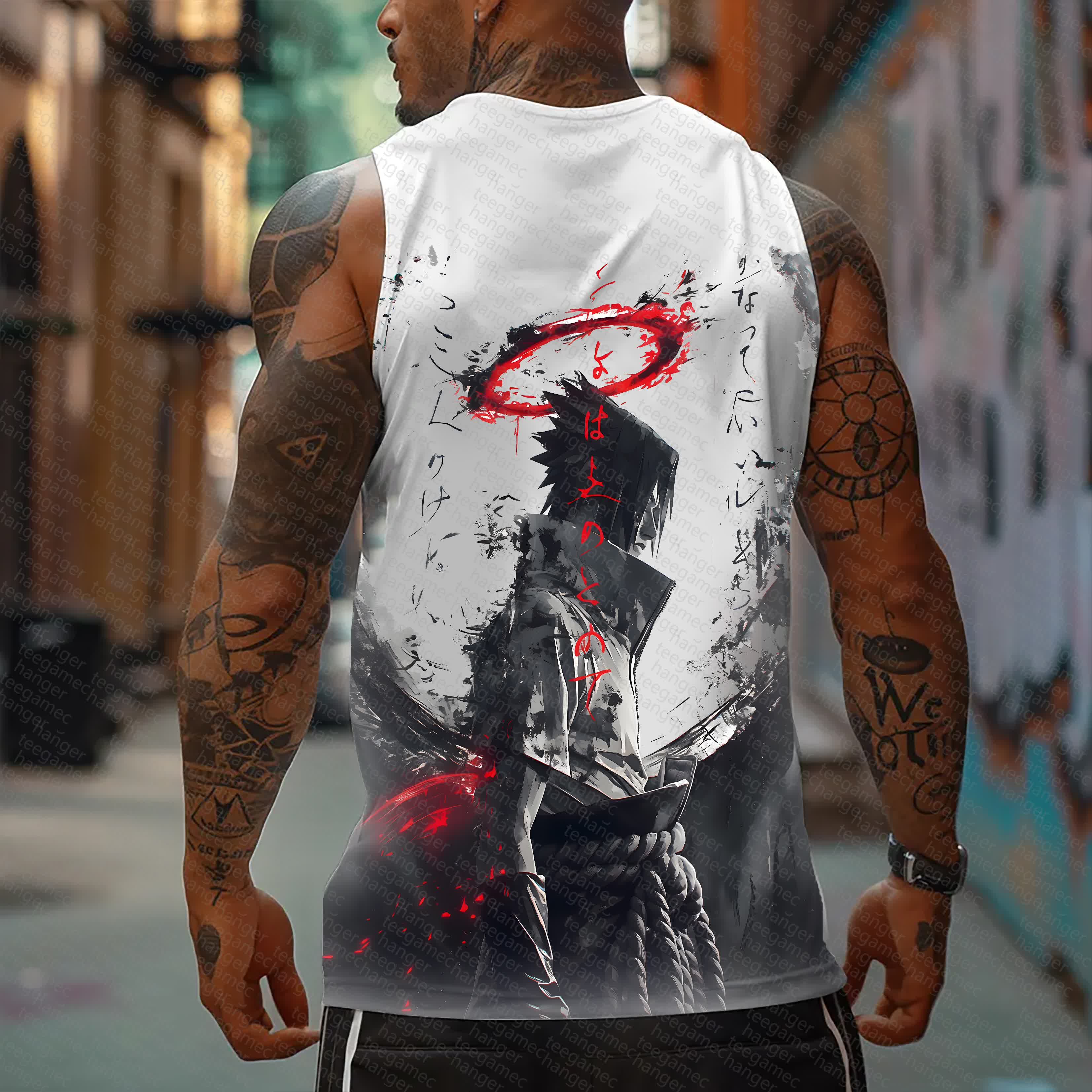 Unisex   Casual Anime  Tank Top