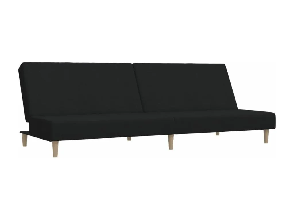 Sofá cama de 2 plazas tela negro