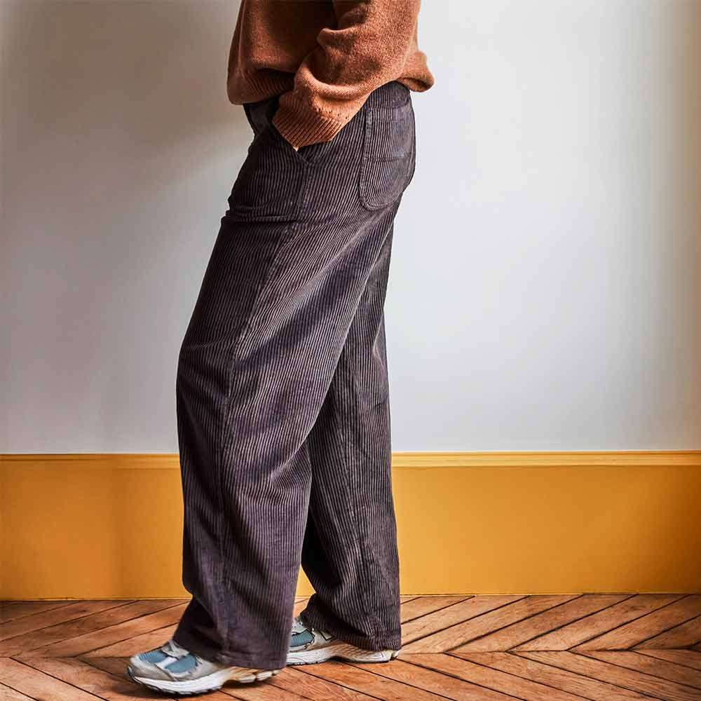 Merci - Pantalon en velours côtelé - Chocolat