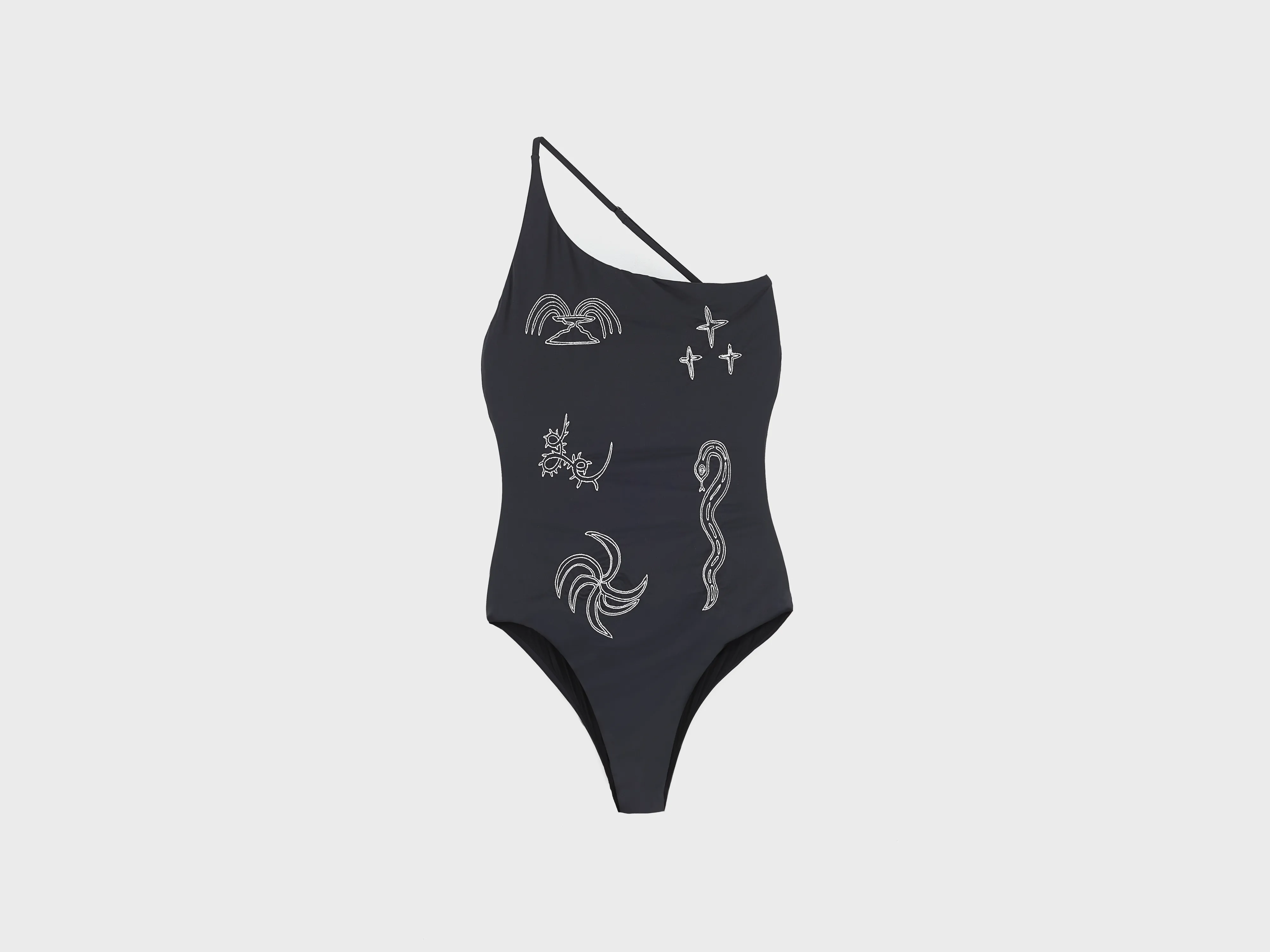 Bellerose Embroidered Tuffo Swimsuit  (261 / W / BLACK)