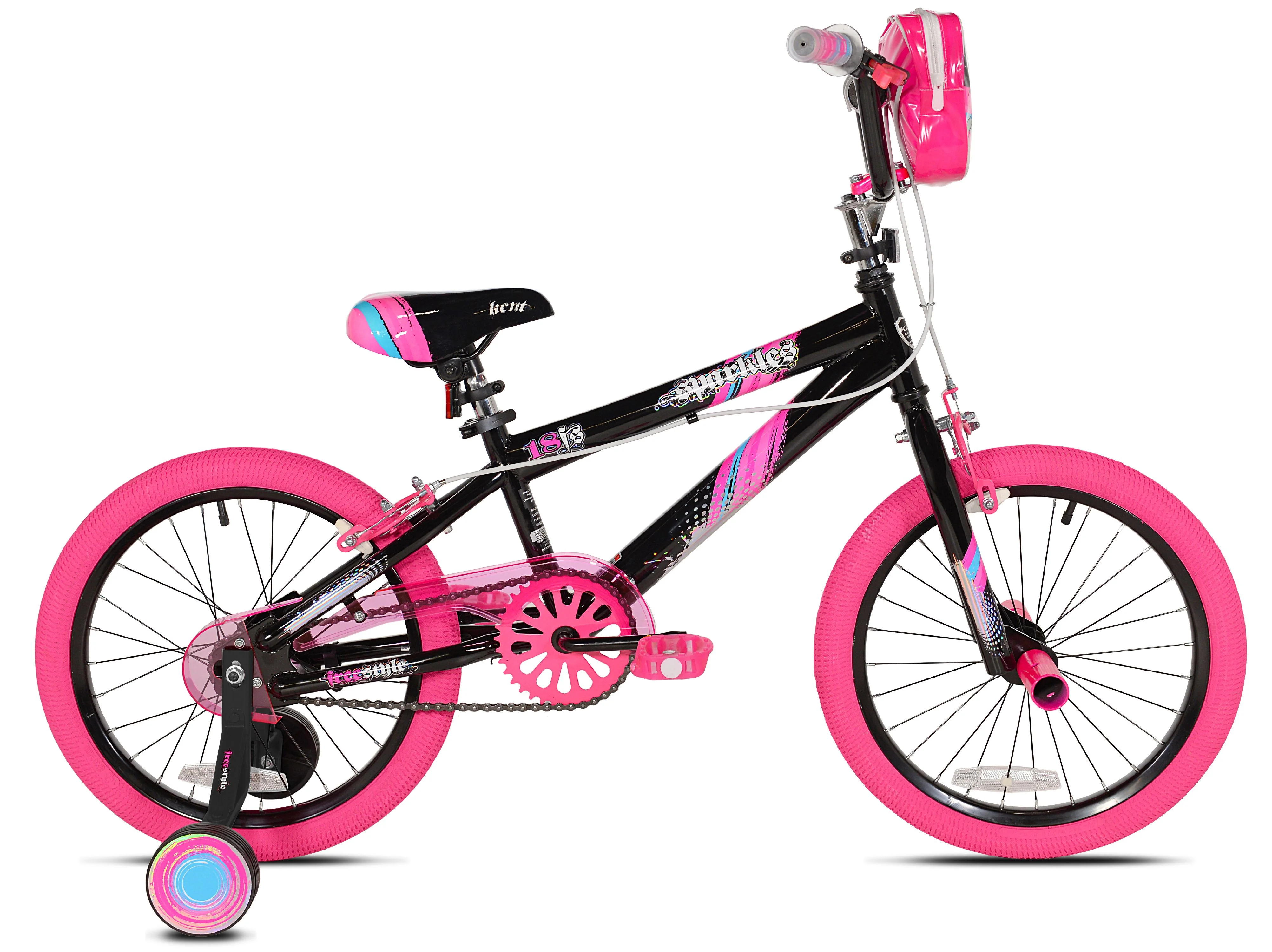 Bicycles 18 inch Girl's Sparkles Bicycle, Black and Pink - Image 2