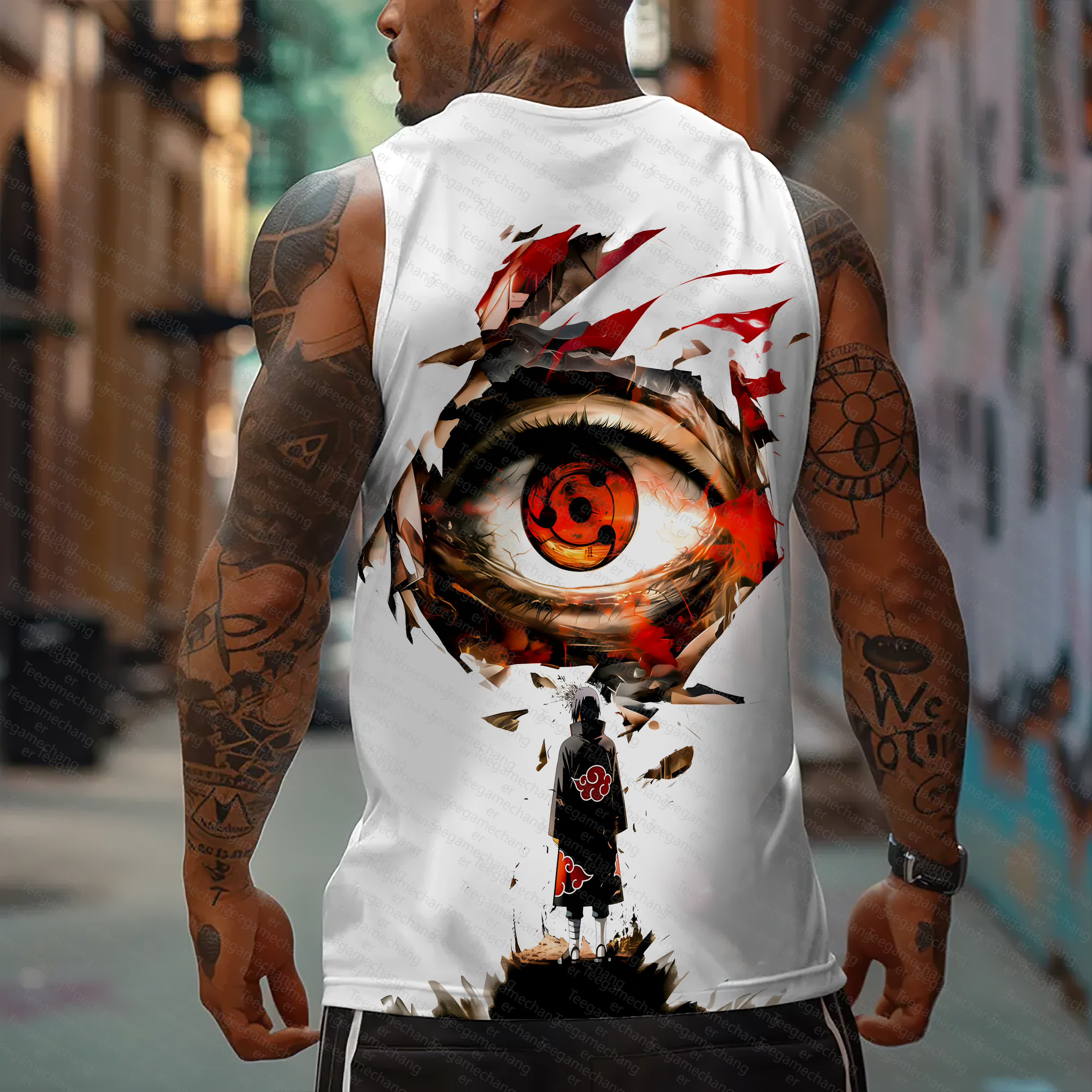 Unisex   Casual Anime  Tank Top