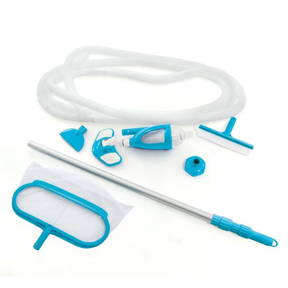 Intex 12' x 30" Metal Frame Swimming Pool w/ Filter Pump & Pool Maintenance Kit - Image 10