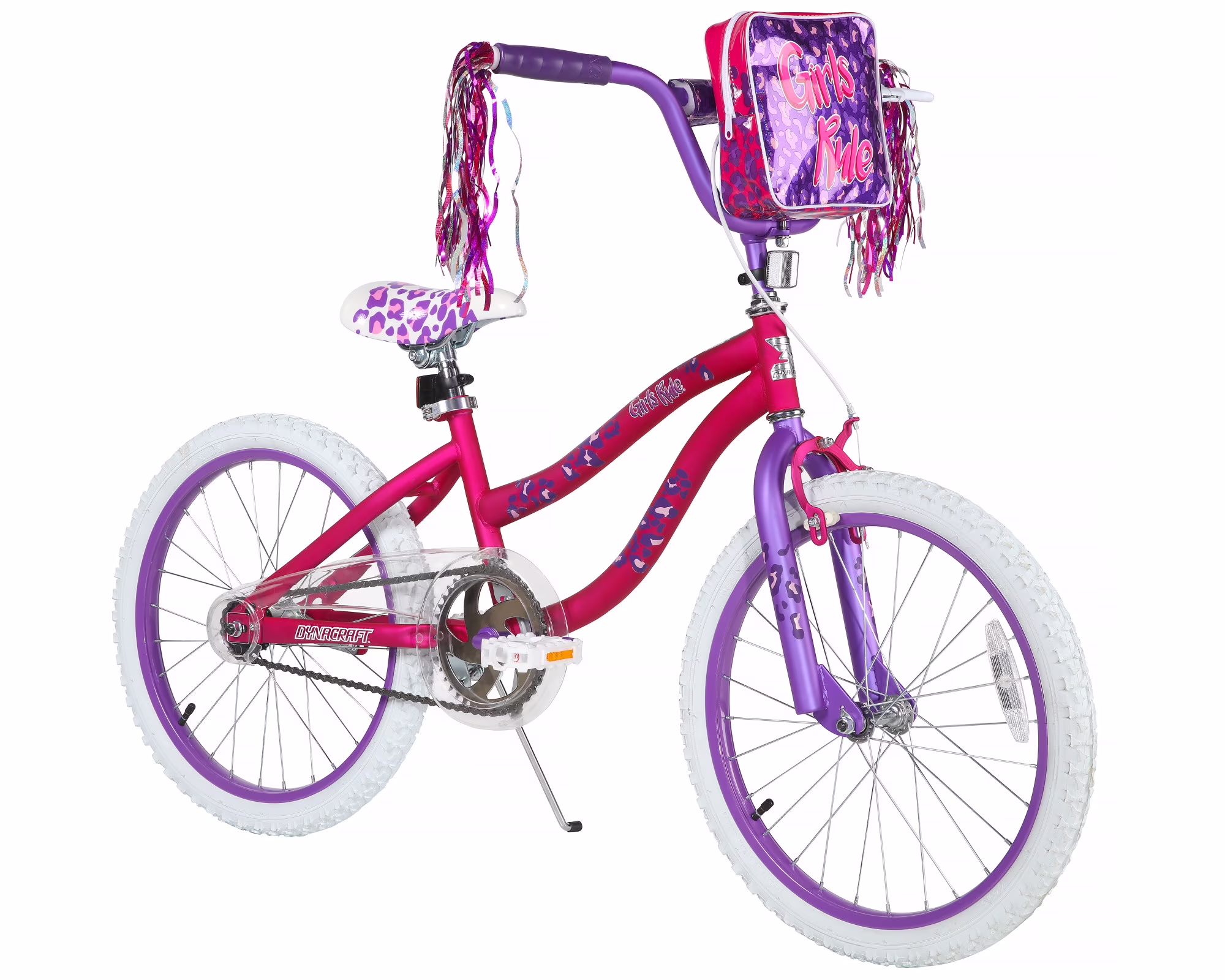 20" Dynacraft Girls Rule Girls BMX Bike, Kids Age 7 - 14 Years(20 in/Pink)