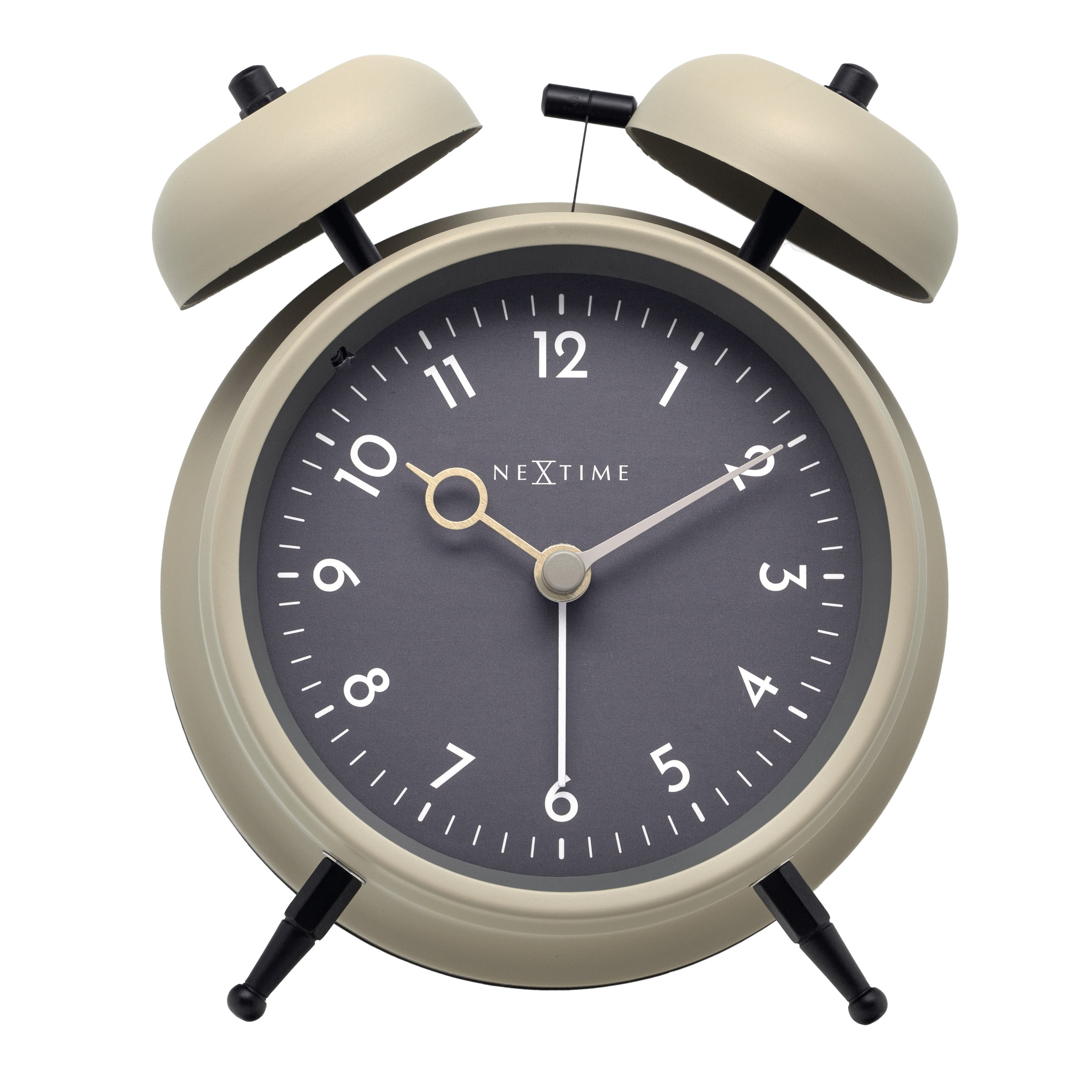 NeXtime - Tafelwekker 12 x 14 x 6cm-Stil-Licht-Metaal-NeXtime Golden