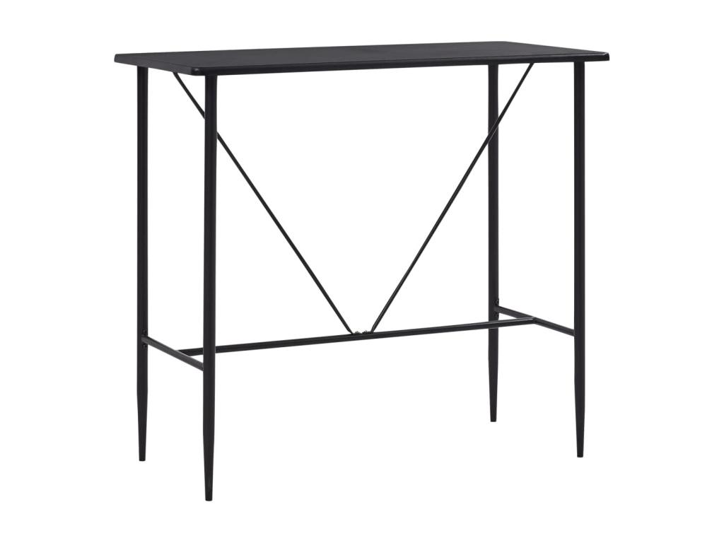 Juego de mesa Joliven y taburetes 5 piezas negra