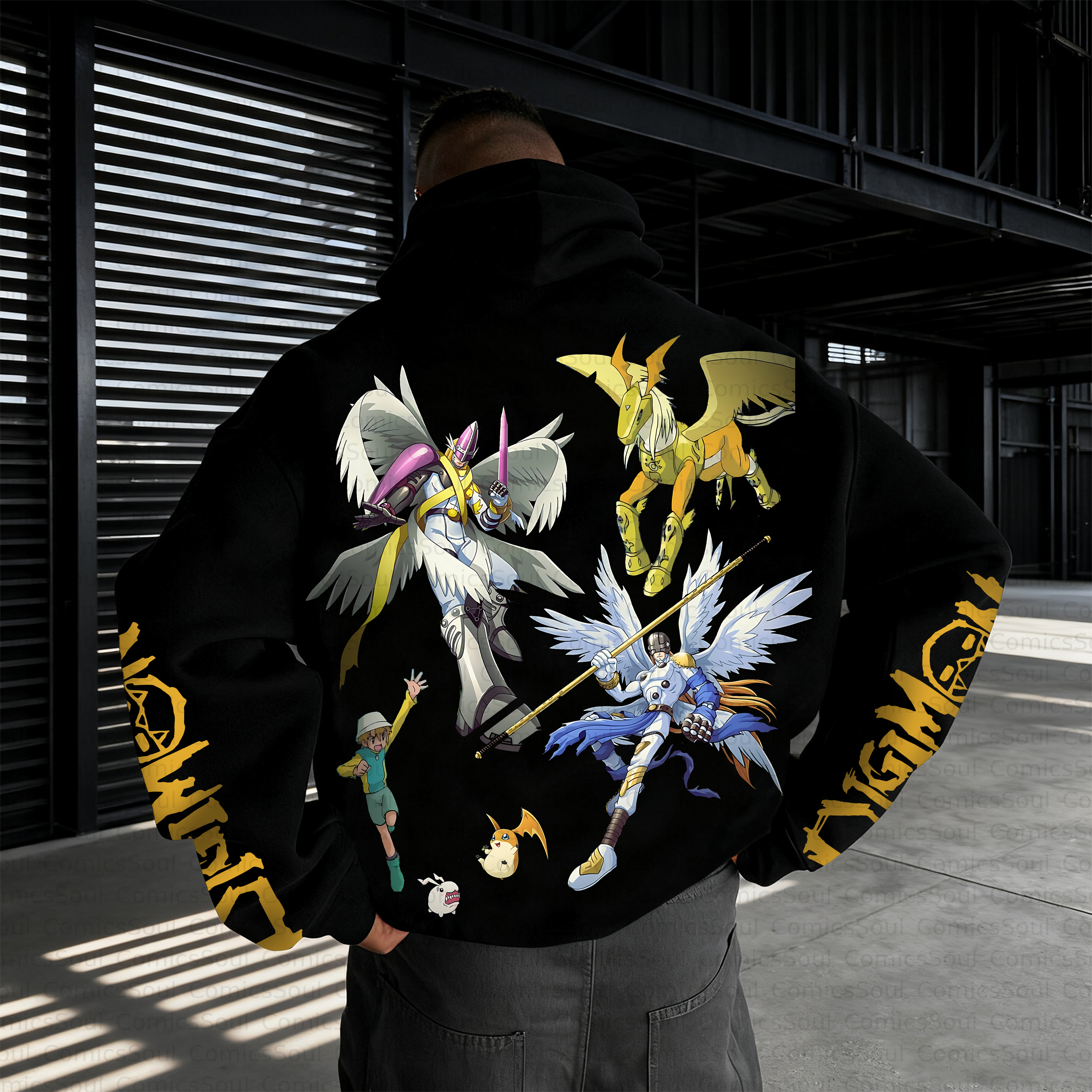 Unisex Anime Inspired Vintage Plush Hoodie