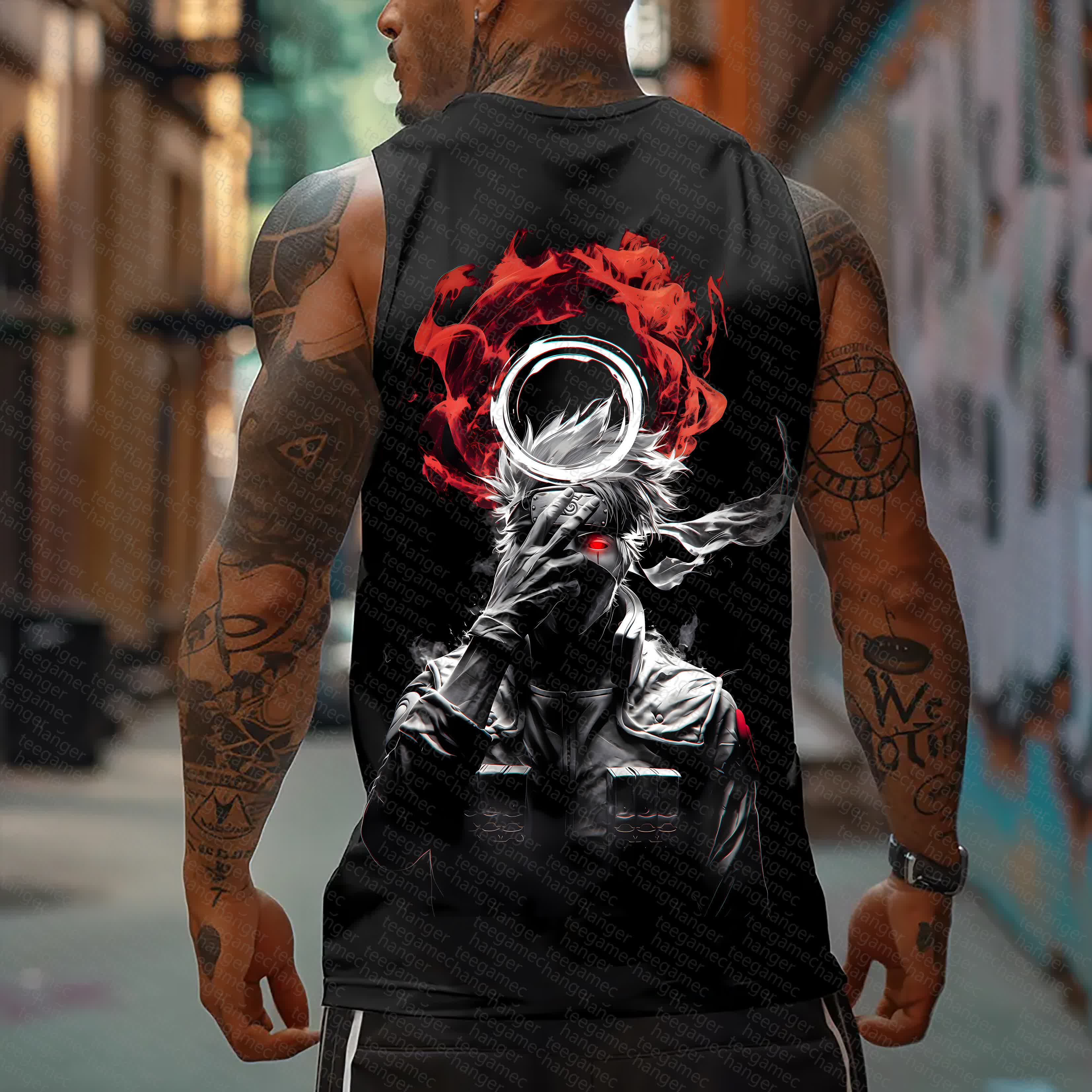 Unisex   Casual Anime  Tank Top