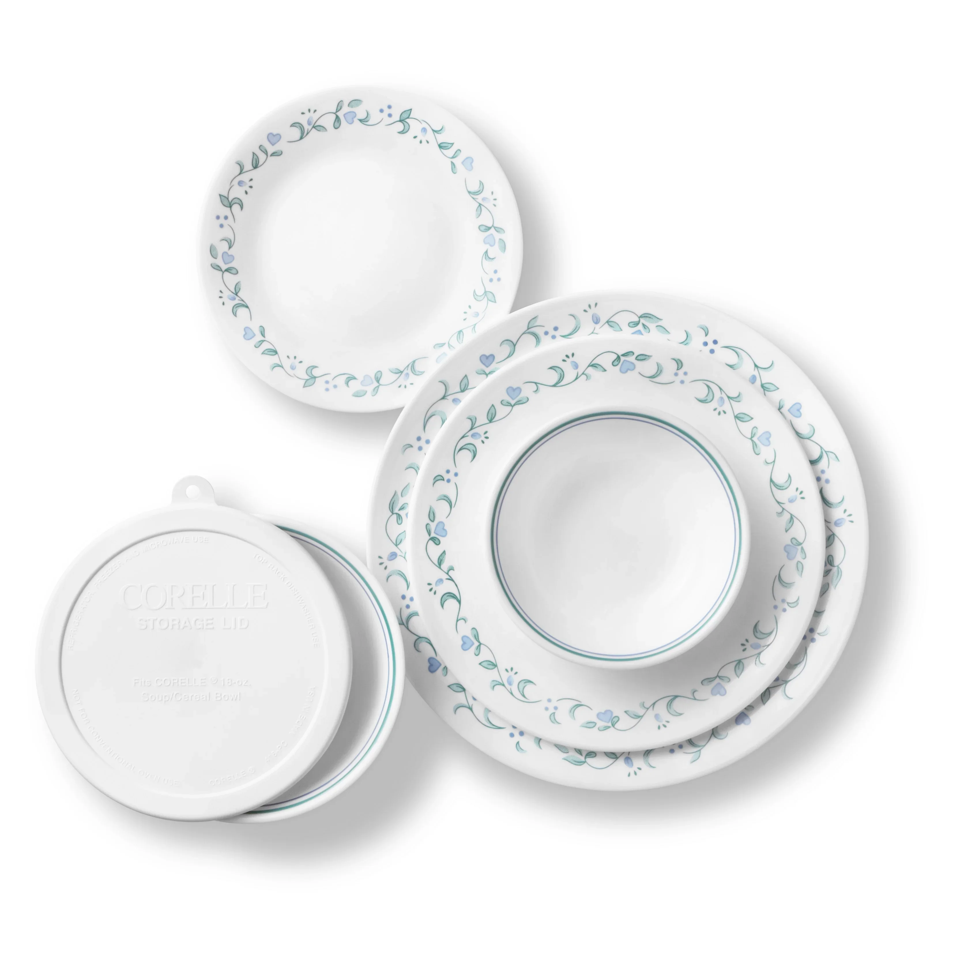 Corelle Country Cottage 66-Piece Glass Dinnerware Set (Service for 12)