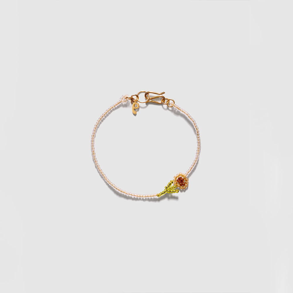 Pura Utz - Bracelet Mini Fleur - Marron