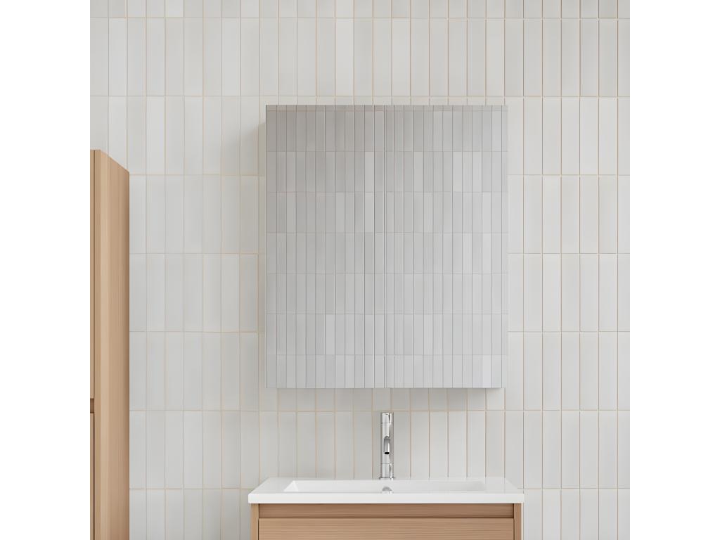 Armario espejo Nestleano ancho 60 cm roble claro