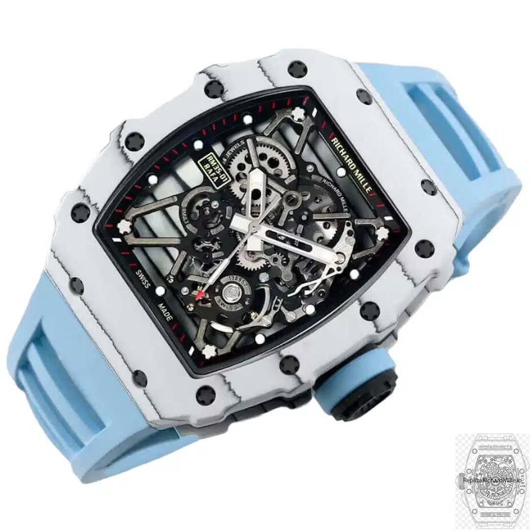Replica Richard Mille RM35-01 BBR Factory Blue Strap