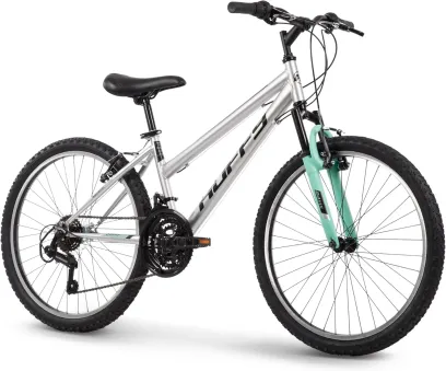 Huffy Stone Mountain Hardtail Mountain Bike for Boys/Girls/Men/Women, 20"/24"/26" Sizes, 6 or 21 Speed Shimano Twist Shifting, Front or Dual Suspension, Comfort Saddle, Sleek Colors