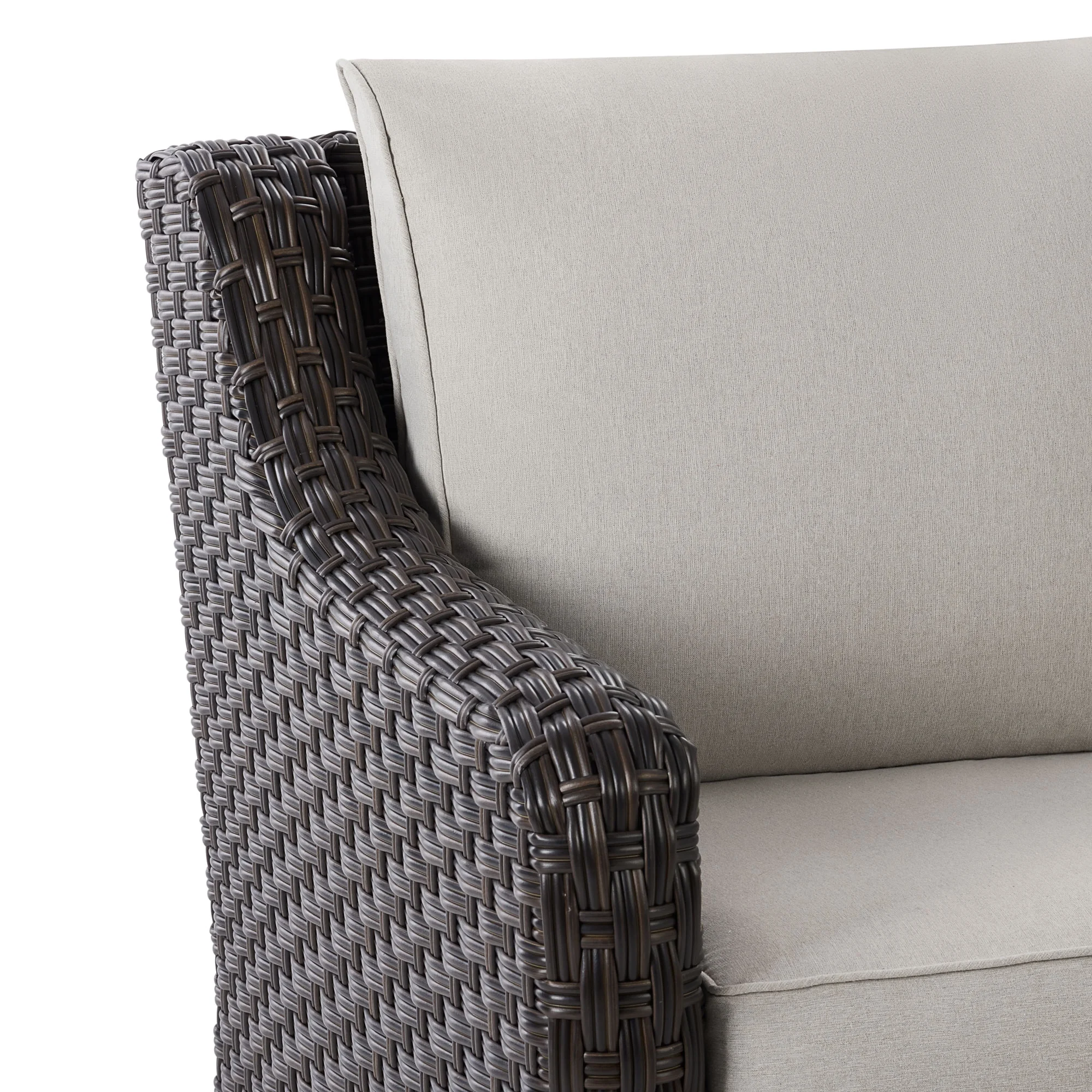 Better Homes & Gardens River Oaks Outdoor Swivel Gliders with Patio Covers, Set of 2, Dark Brown - Image 5