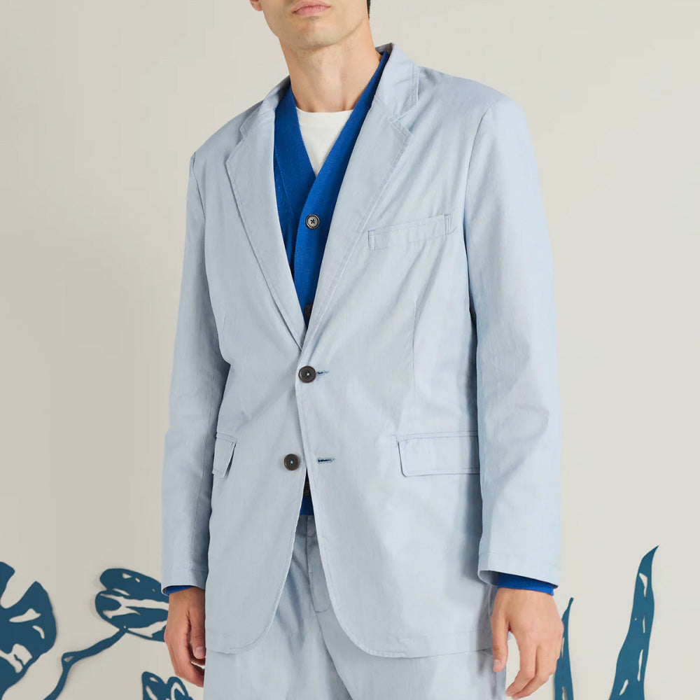 Universal Works - Veste Blazer Boston Kennedy - Bleu à rayures