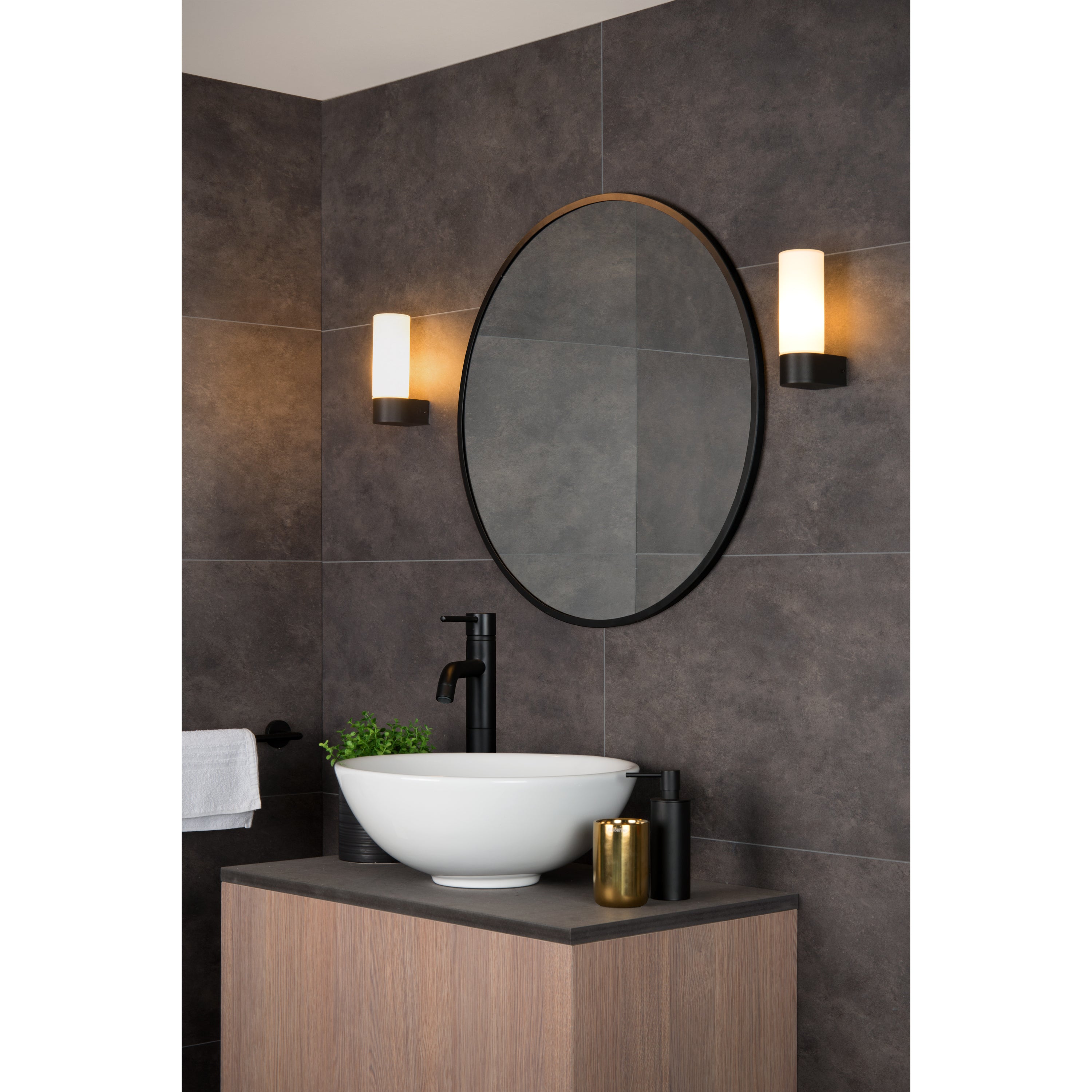 Lucide JESSE - Wandlamp Badkamer - 1xG9 - IP44 - Z