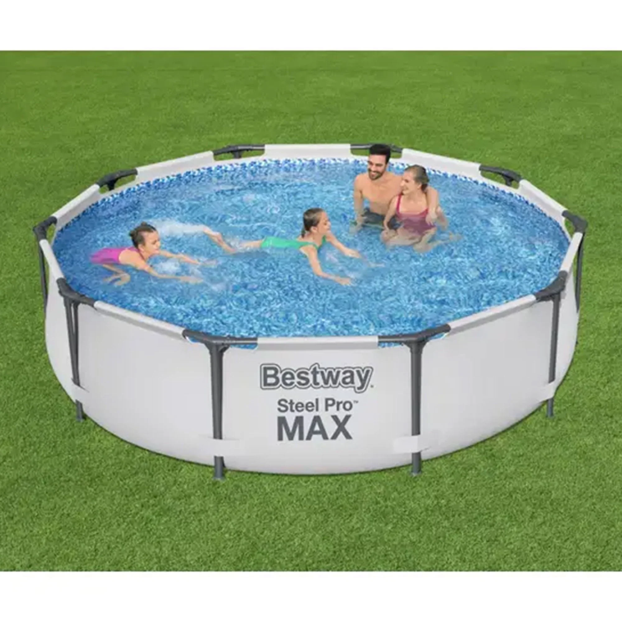 Bestway Steel Pro MAX 10'x30" Above Ground Outdoor Swimming Pool with Pump Metal frame pools Round - Image 6