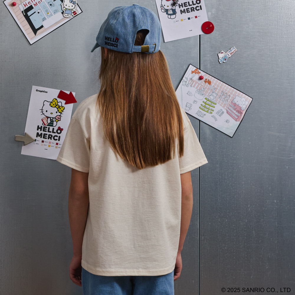 Hello Kitty x Merci  - T-Shirt Enfant Avion - Ecru