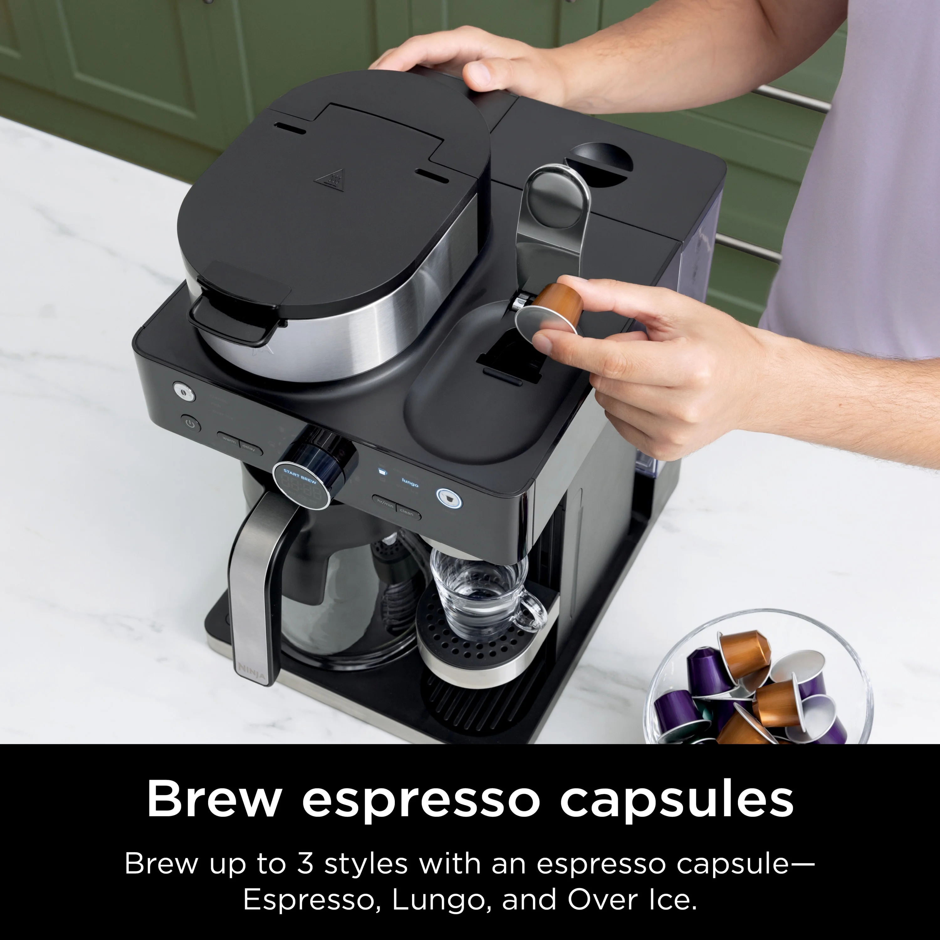 Ninja CFN601 Espresso & Coffee Barista System, Single-Serve Coffee & Nespresso Capsule Compatible - Image 10