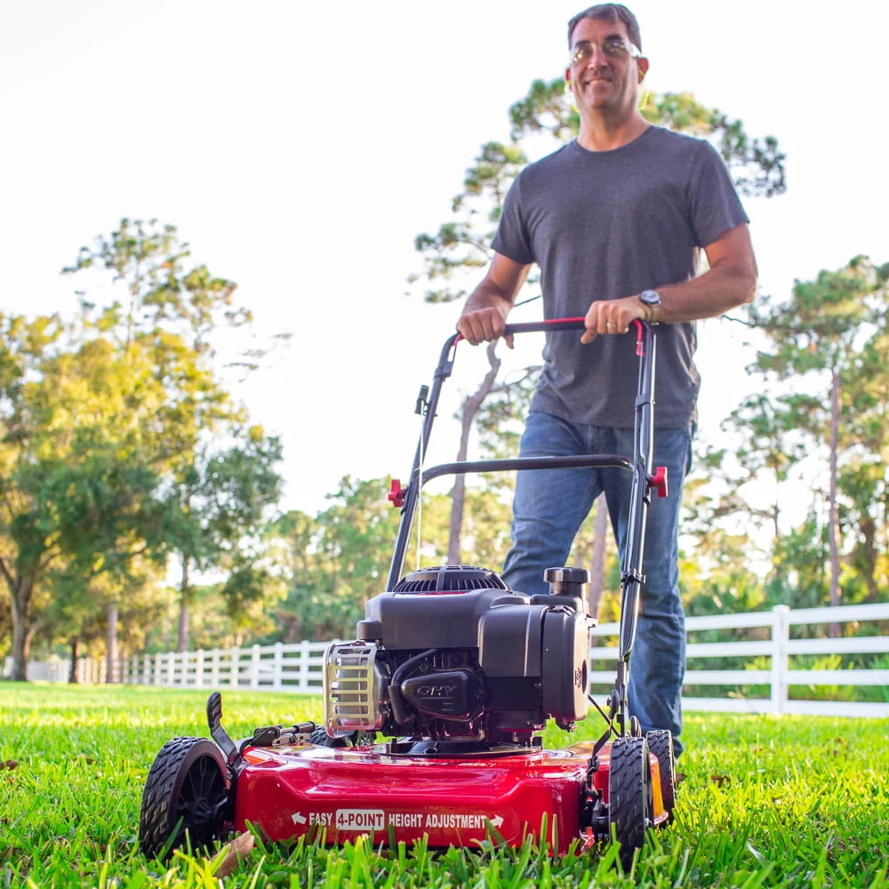 Hyper Tough 20-inch 125cc Gas Push Mower with Briggs & Stratton Engine (Assembly Details: 46.9 lbs; 22.10-inch Height) - Image 5
