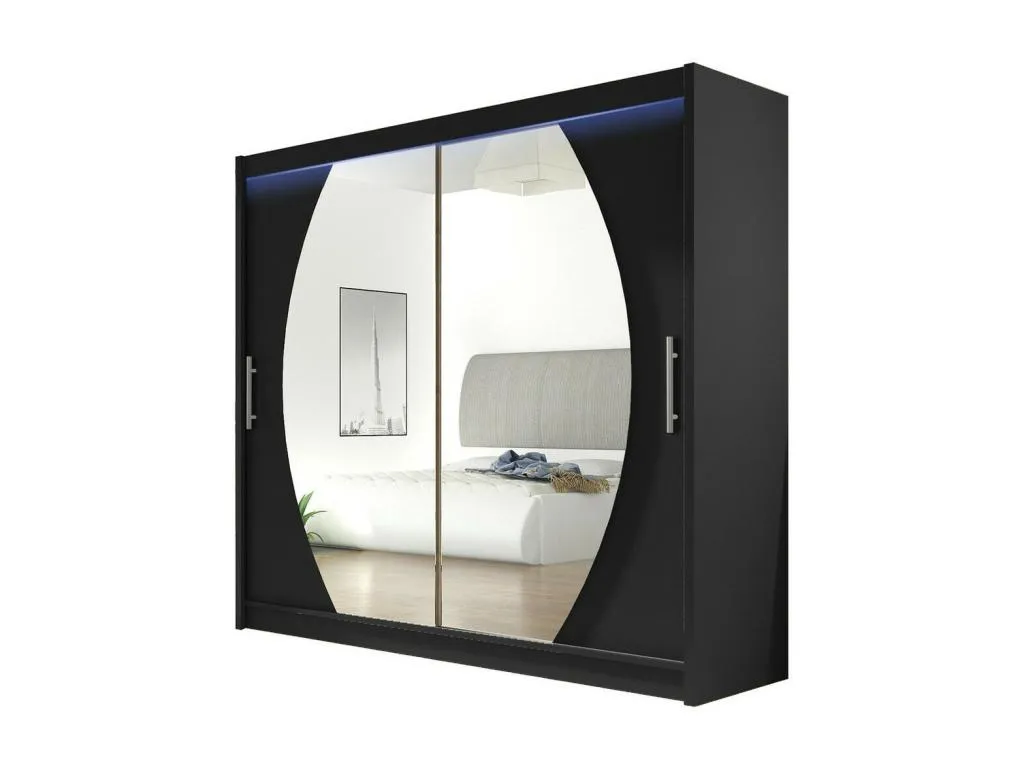 Armario Luxmbls 102 Negro 215x180x58cm Puertas de armario - Correderas 24585FPJO