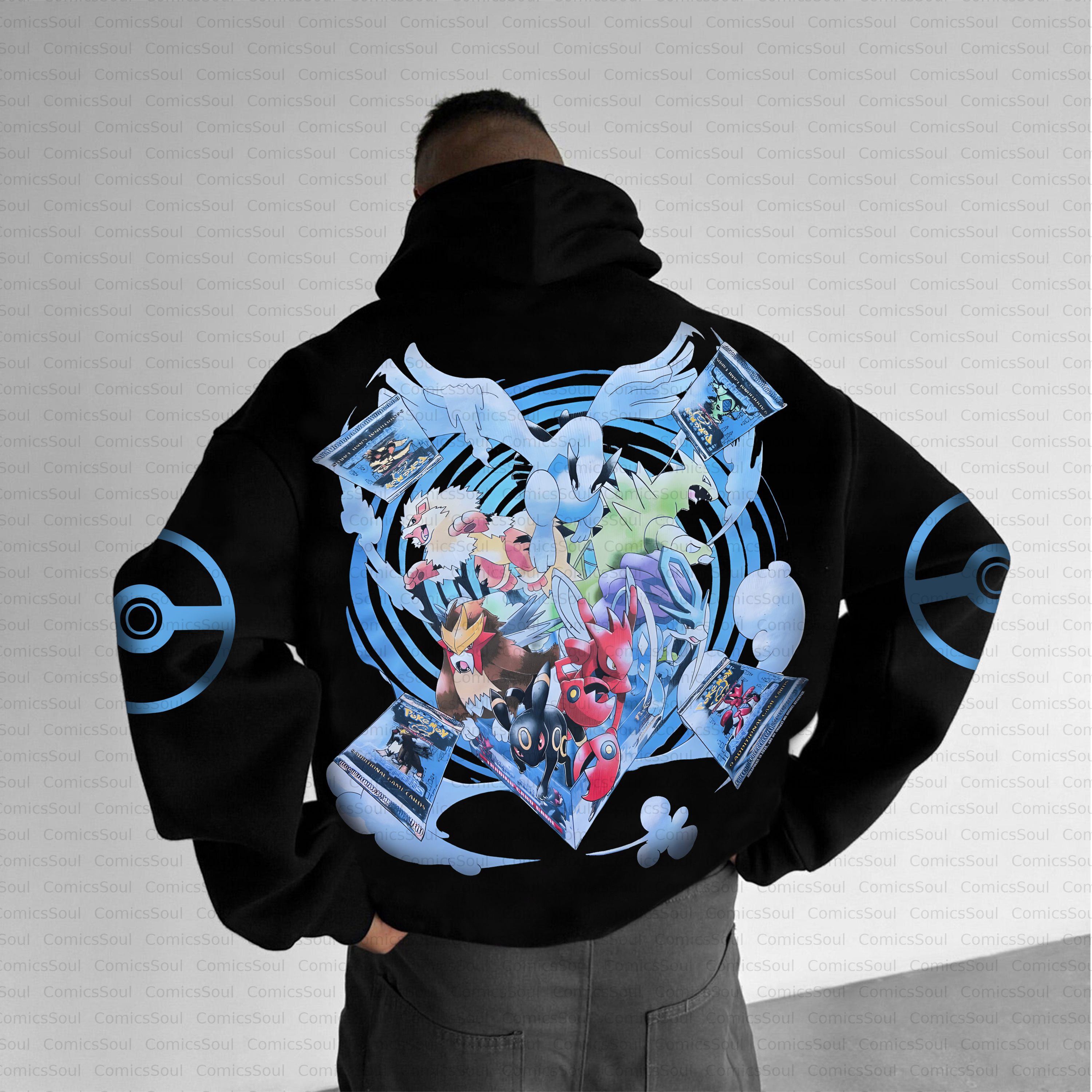 Unisex Anime Inspired Vintage Plush Hoodie