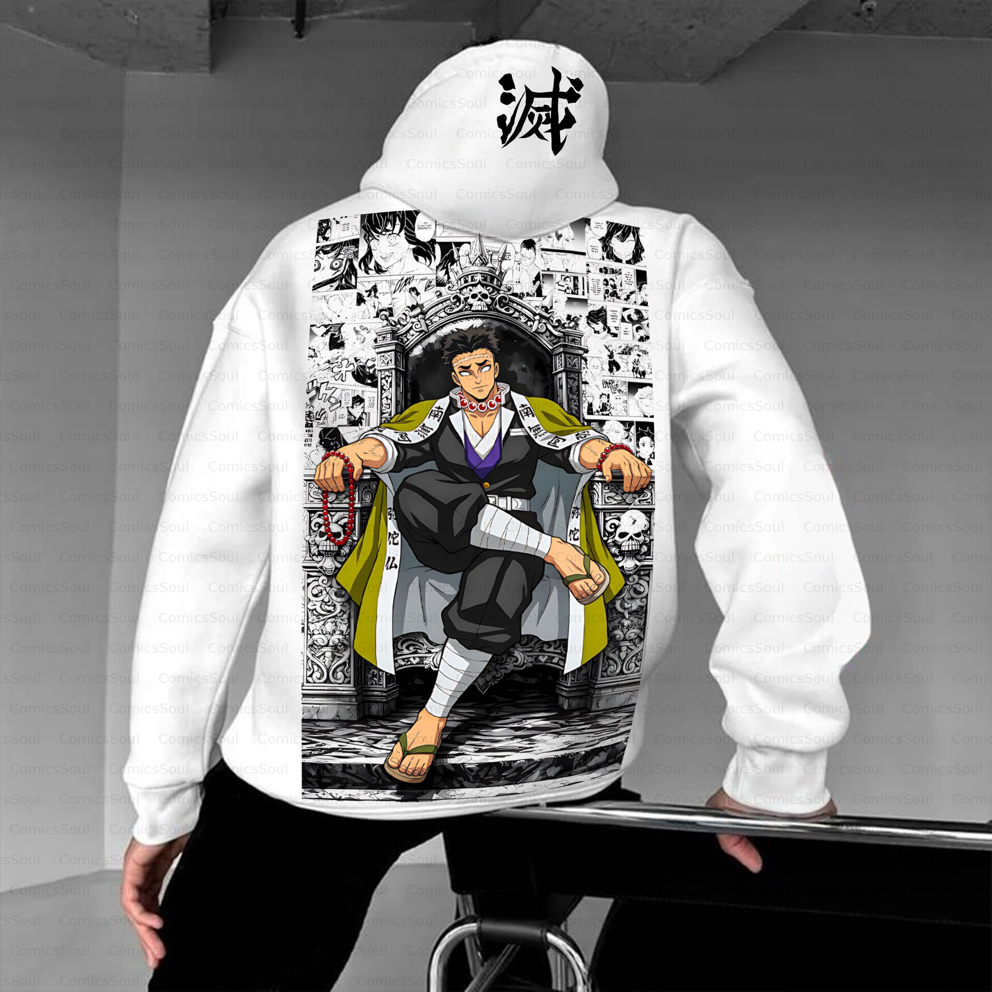 Unisex Anime Inspired Vintage Plush Hoodie