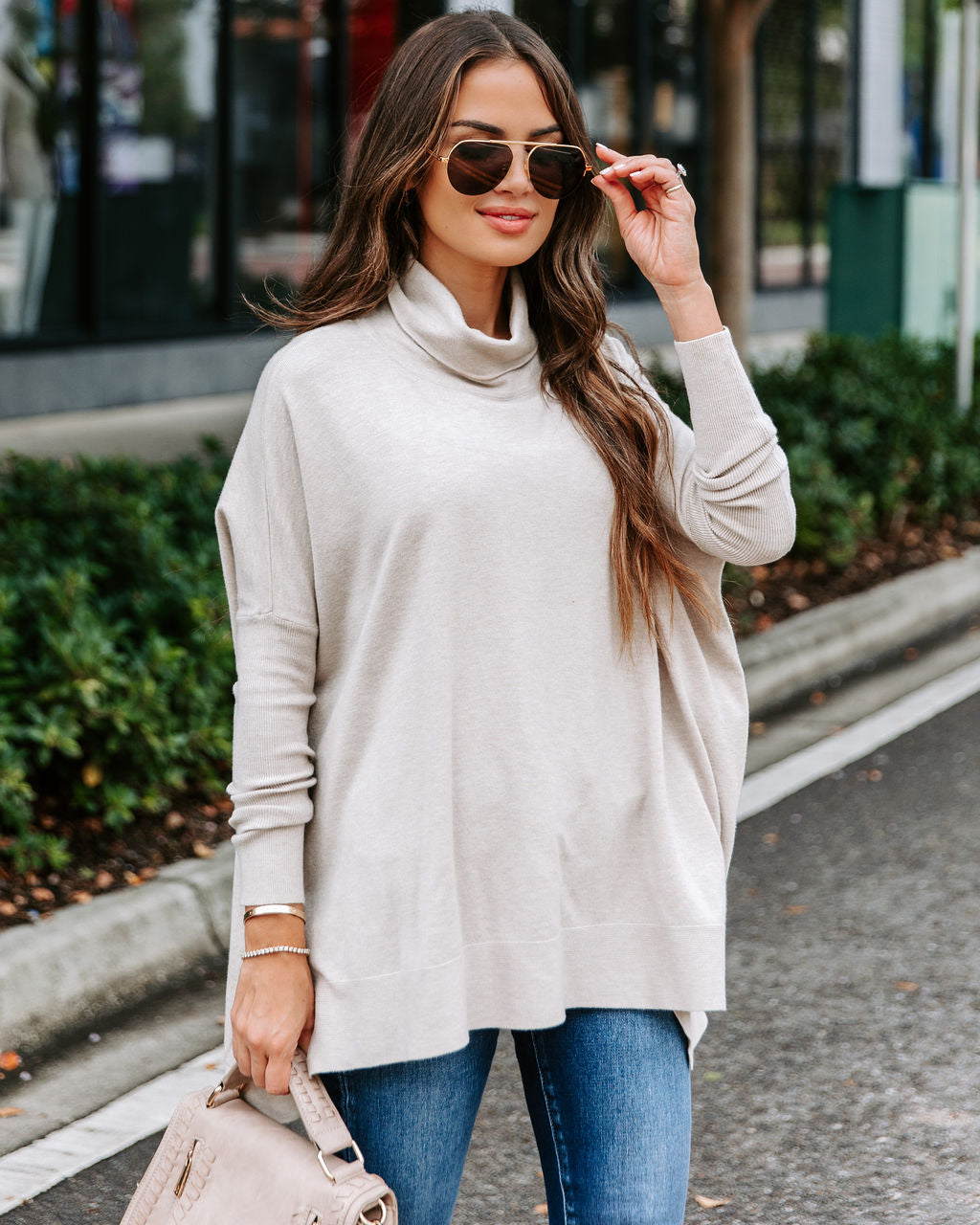 The More The Merrier Cowl Neck Knit Sweater - Grey - Se7enfashion