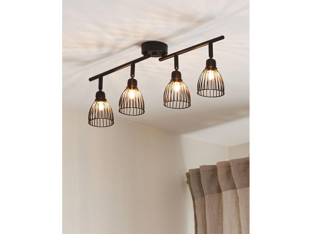 Lámpara de pared Lámpara de techo GOLOK Metal Negro