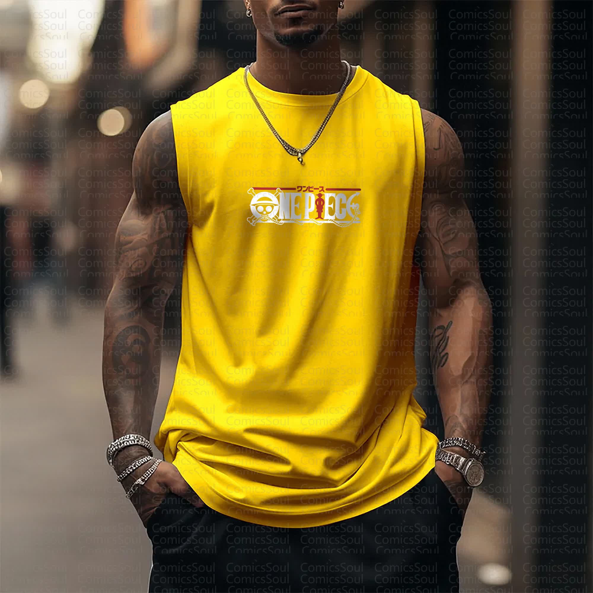 Unisex “Comicssoul” Casual Anime  Tank Top TeeThreads Sustain the Scene with Custom Apparel