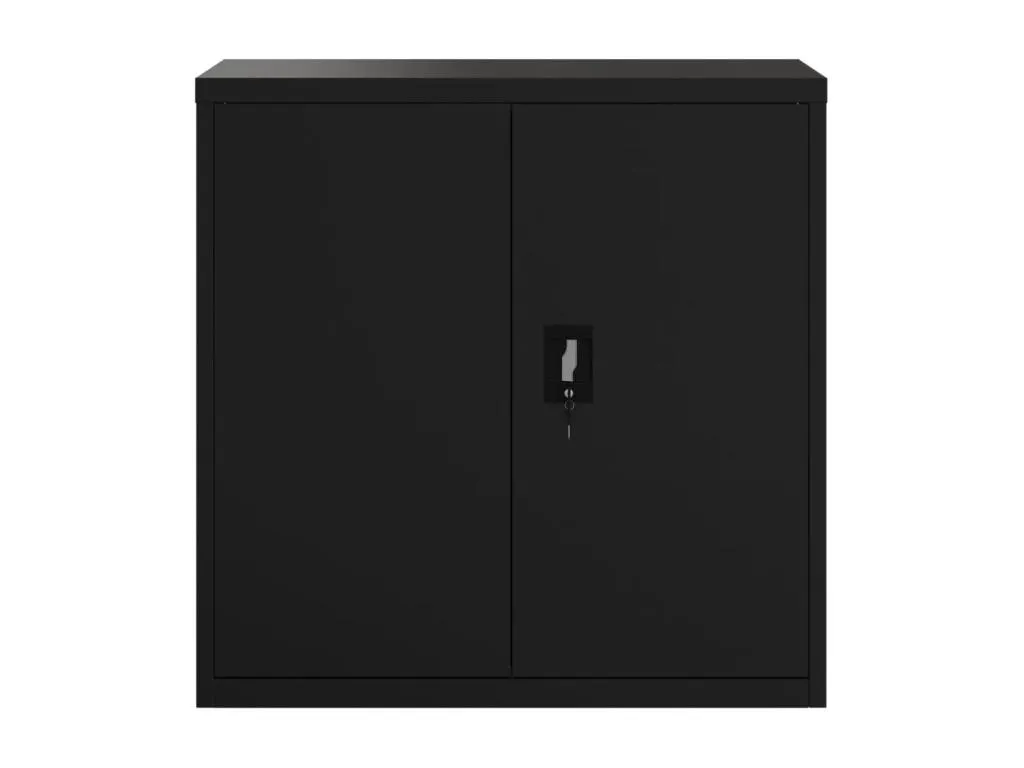 Armario archivador de acero negro 90x40x90 cm UNIT54051