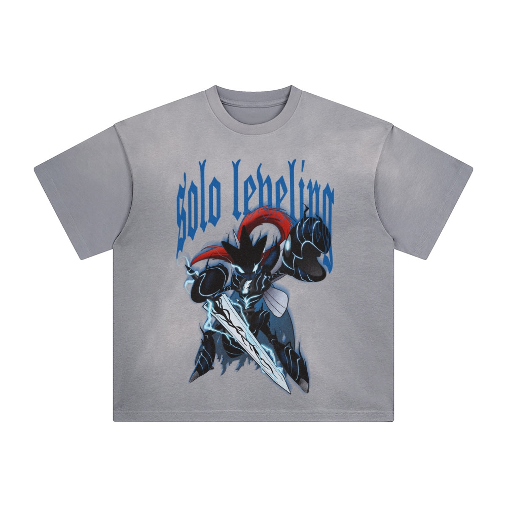 Unisex Anime Inspired Washed  Vintage T-Shirt