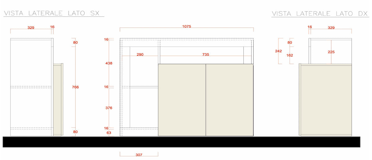 Benvenuto Design Hamburg Dressoir 2 deurs Wit   Oxid