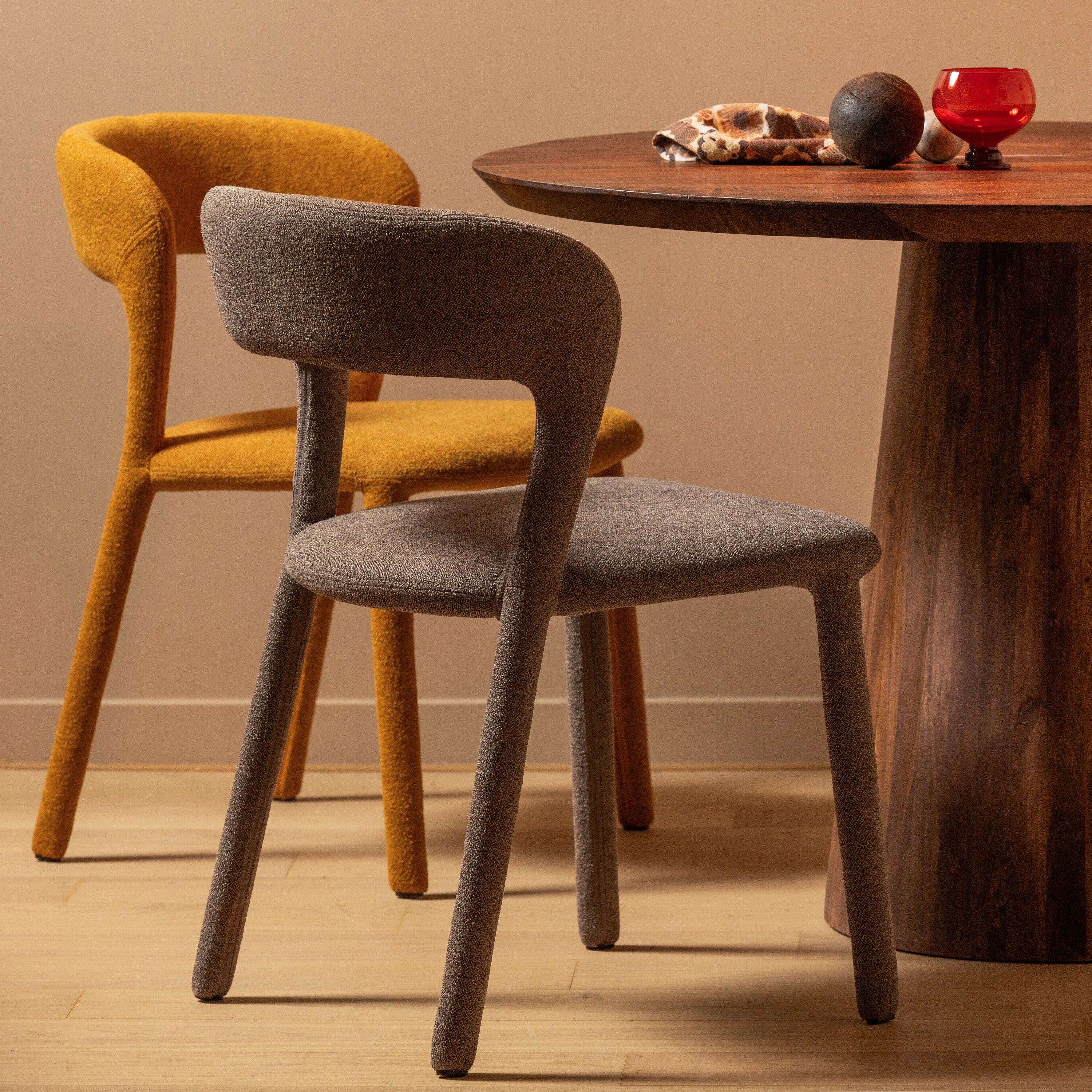 WOOOD Noble Eetkamerstoel - Taupe