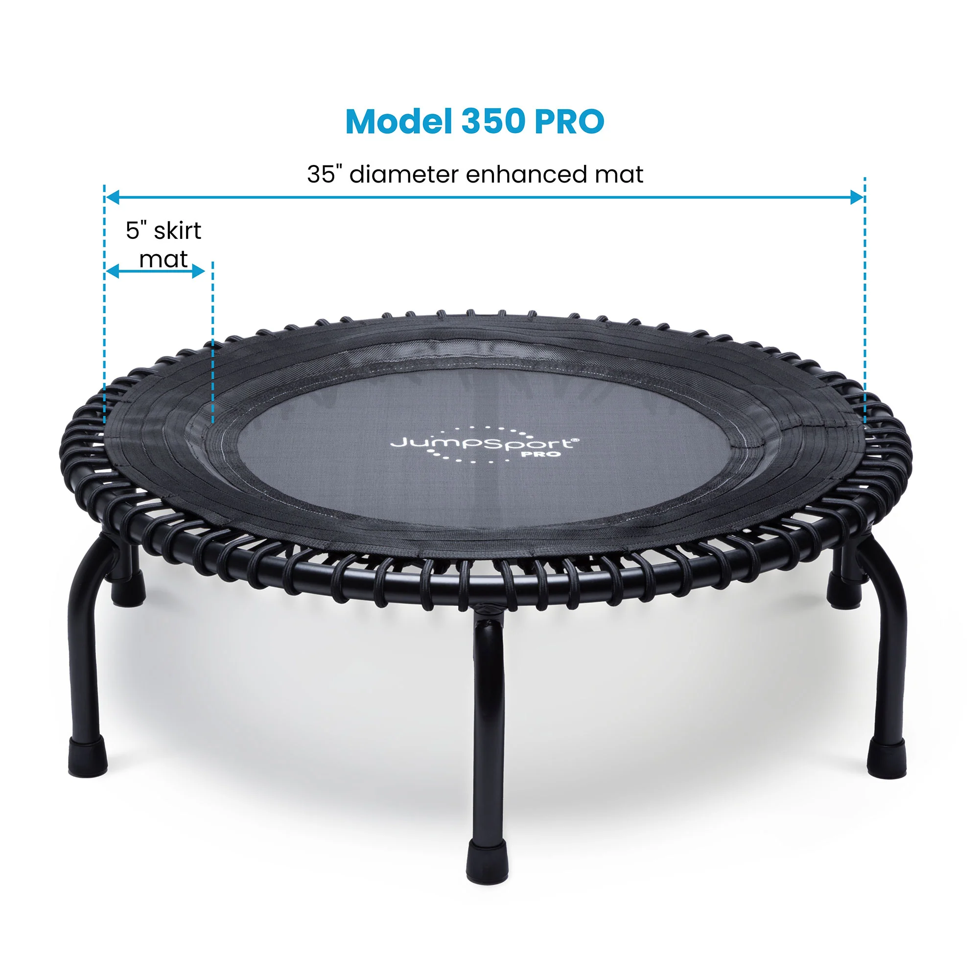 JumpSport Fitness Trampoline 39 Inch Teal/Black - 350 Pro - Image 12 JumpSport Fitness Trampoline 39 Inch Teal/Black - 350 Pro - Image 12