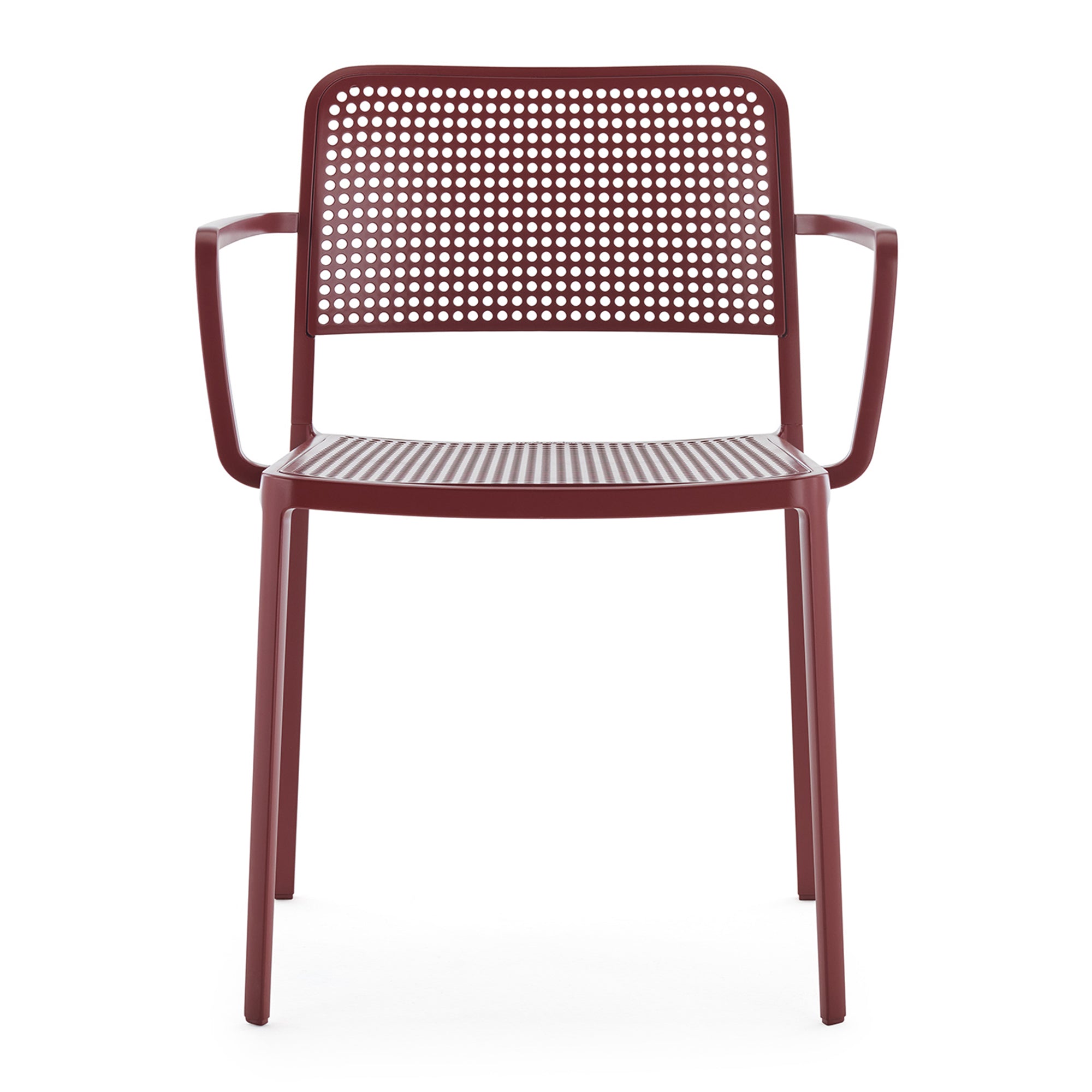 Kartell Audrey Eetkamerstoel met Armleuningen - Burgundy